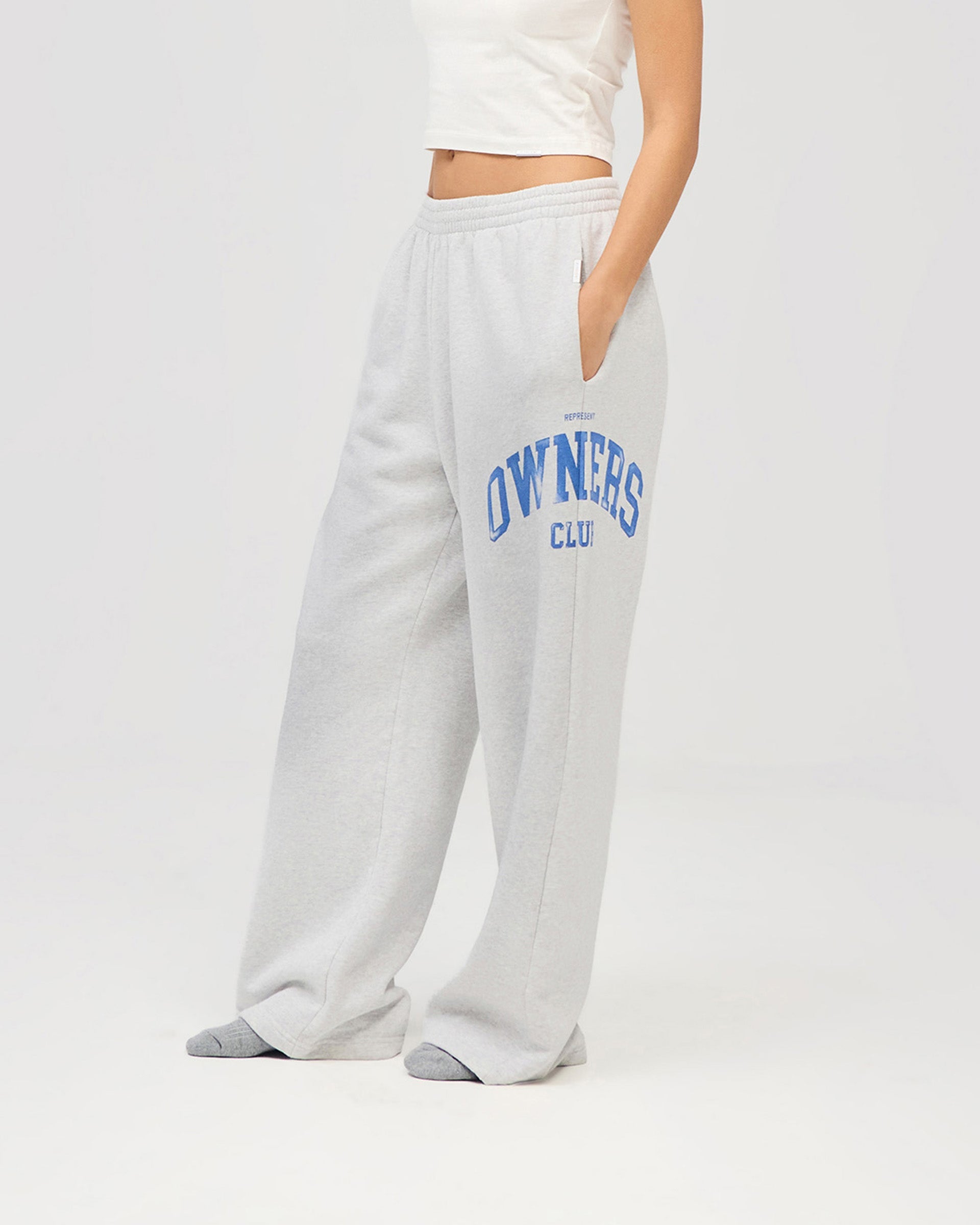 Represent Owners Club Sweatpant - Sprayed Ice Grey Marl