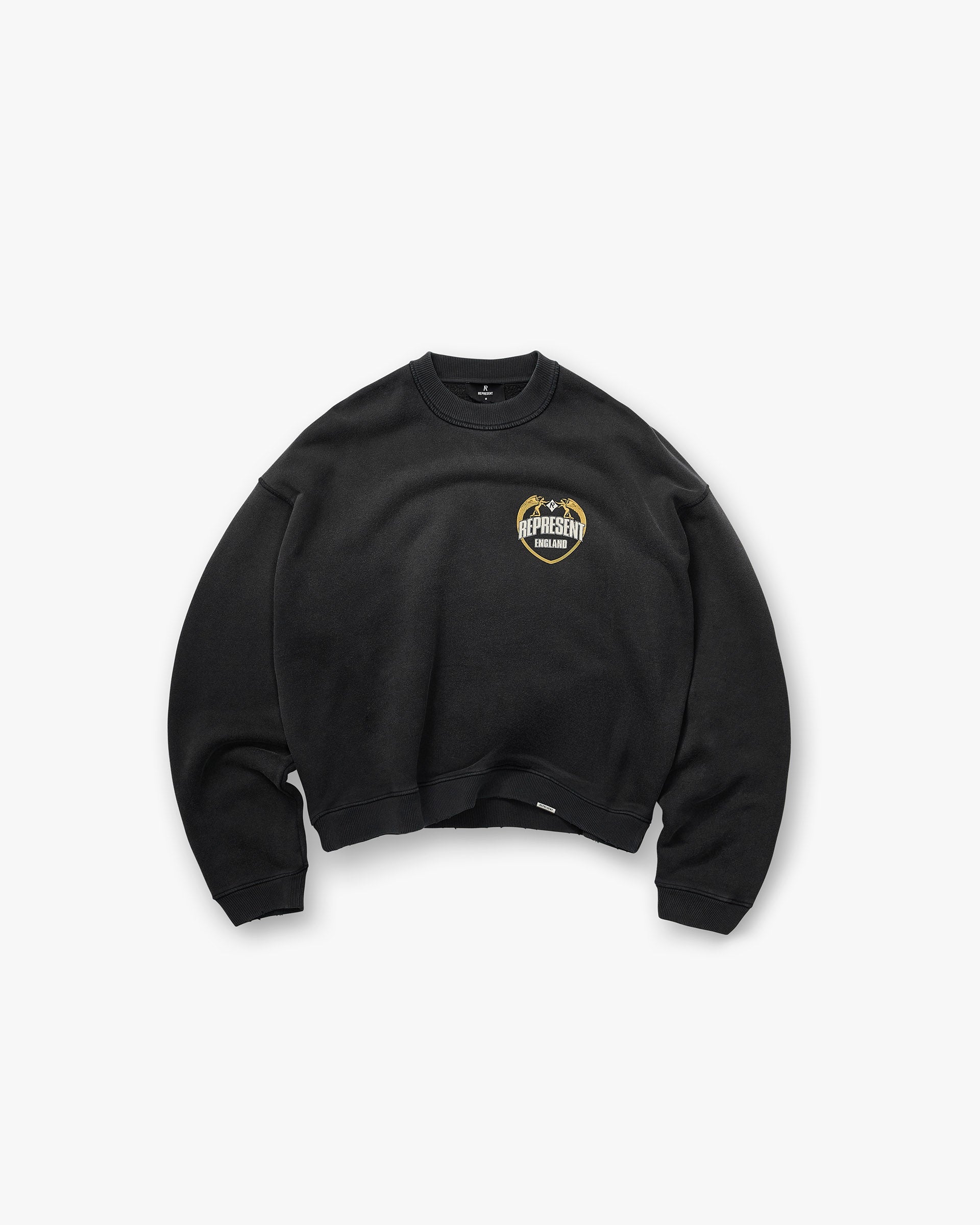 Angel Border Sweater - Stained Black