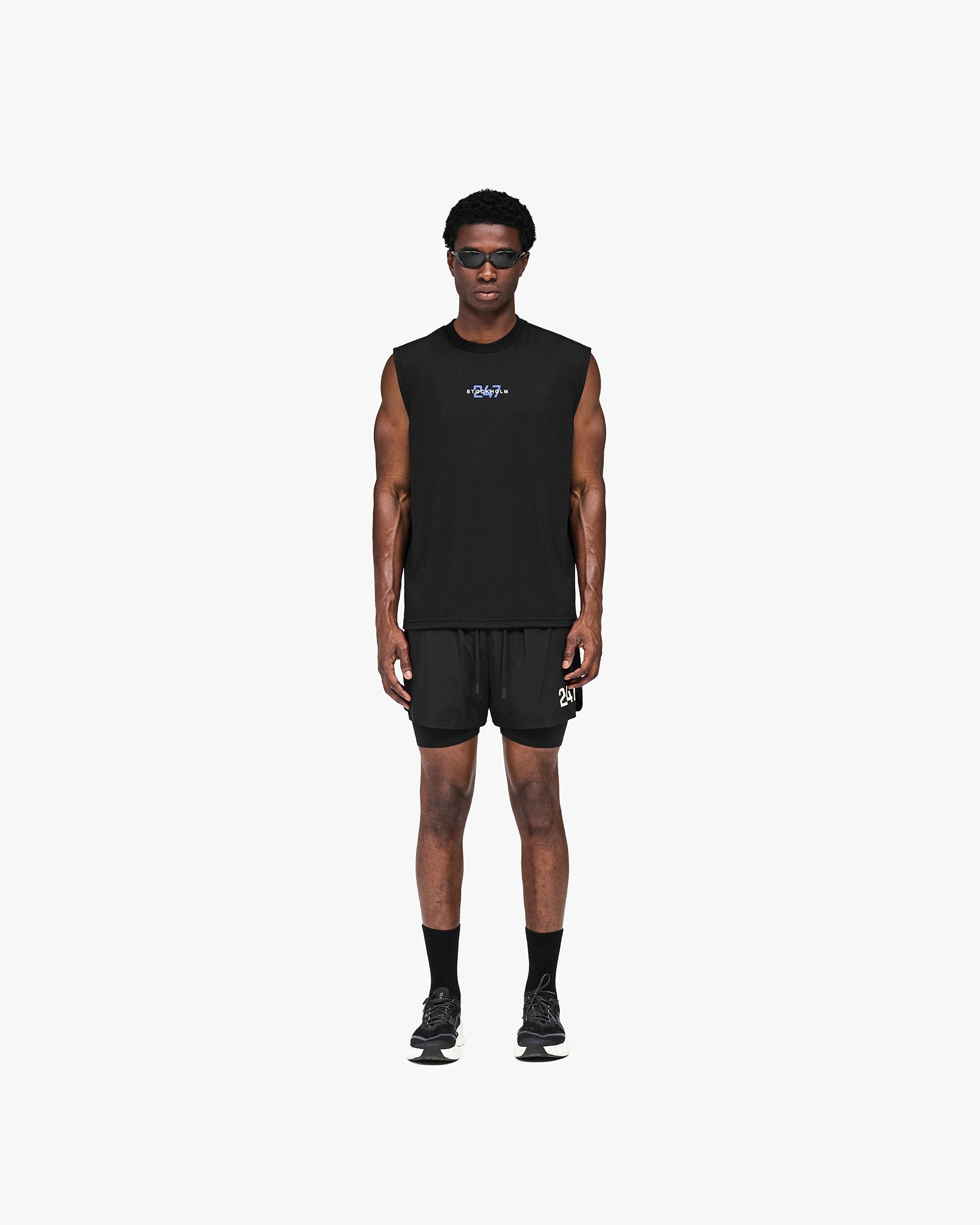 247 Stockholm Oversized Tank - Jet Black
