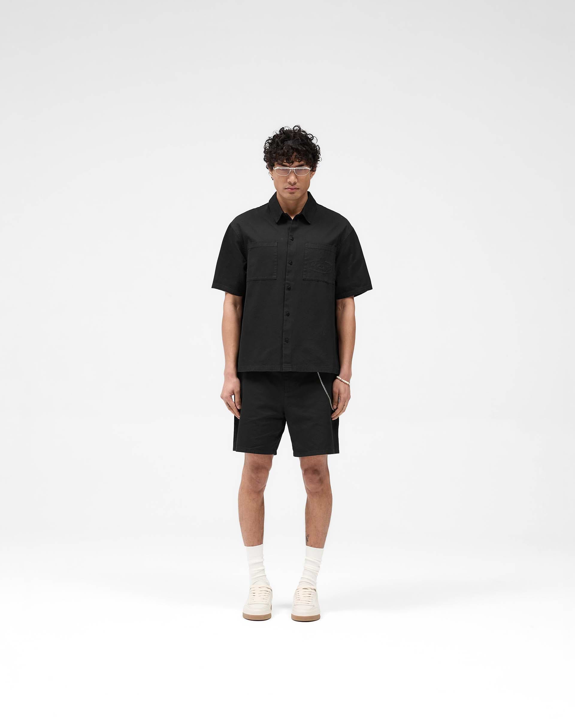 Cotton Tailored Short - Jet Black