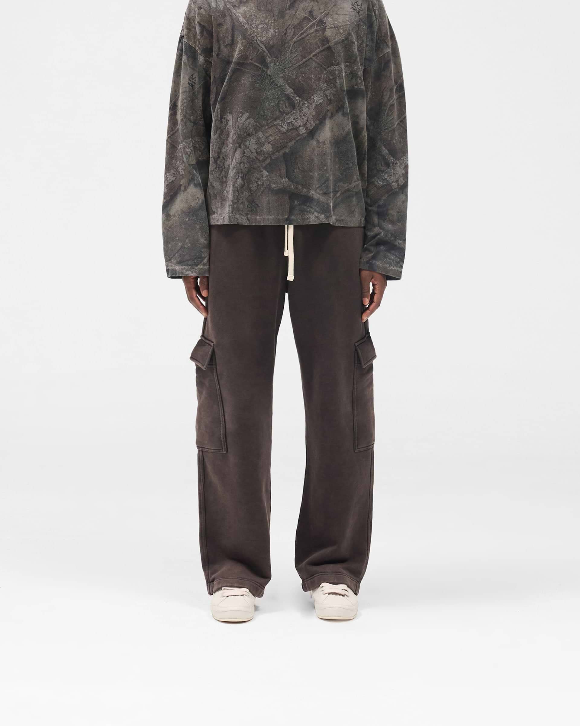 Initial Cargo Sweatpants - Coffee