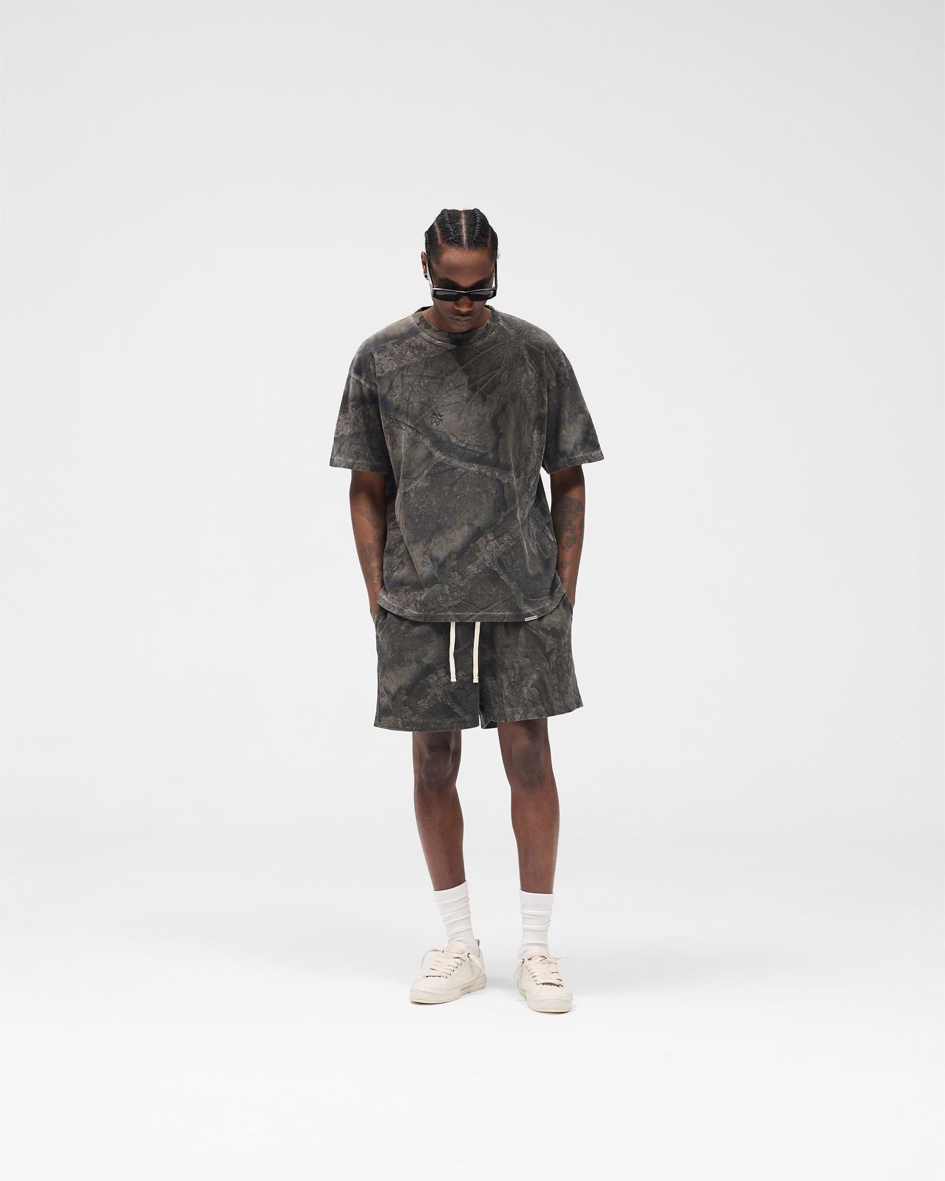 Initial Overdye Realtree® Oversized T-Shirt - Overdyed Black