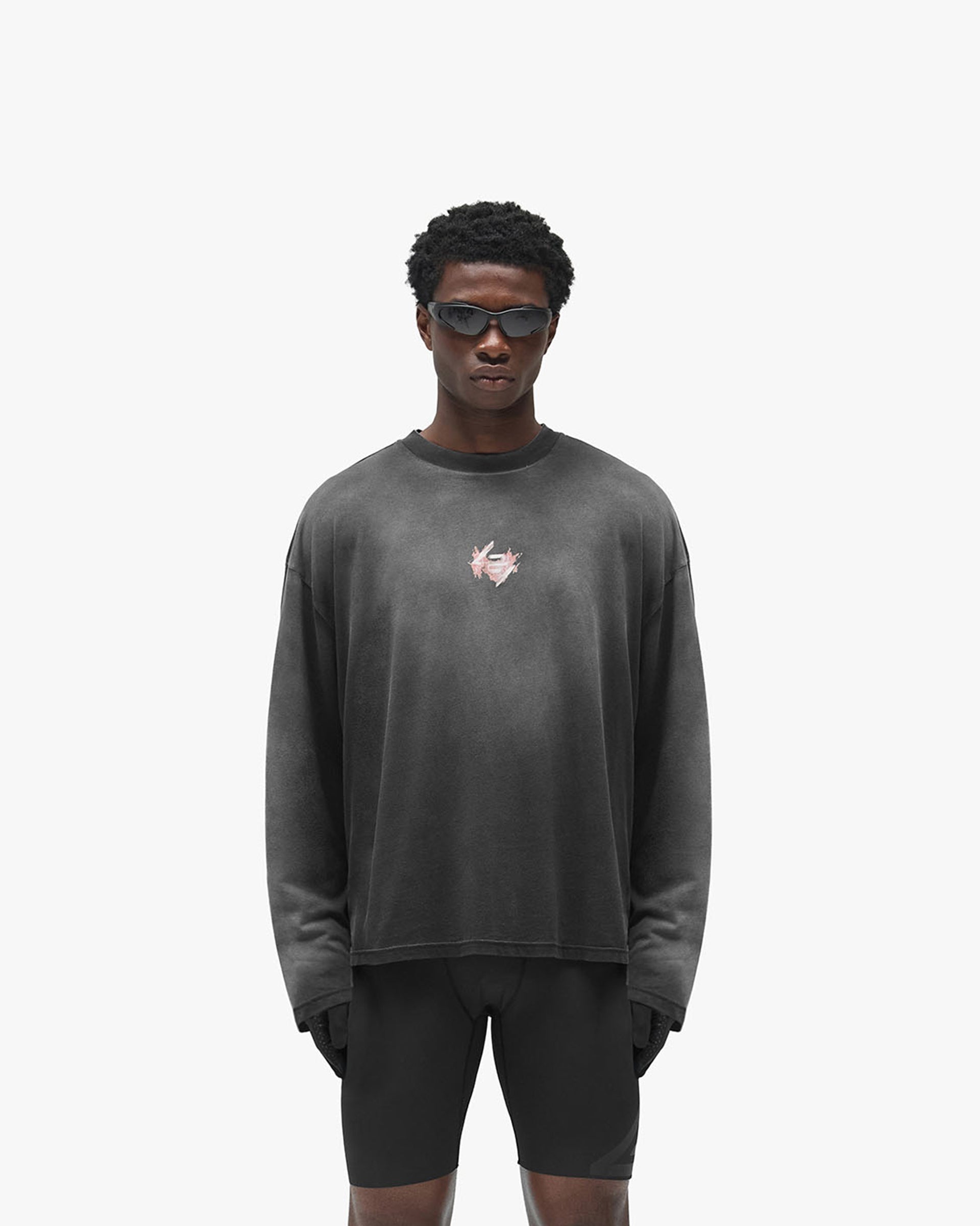 247 Ignite Long Sleeve T-Shirt - Stained Black Wash