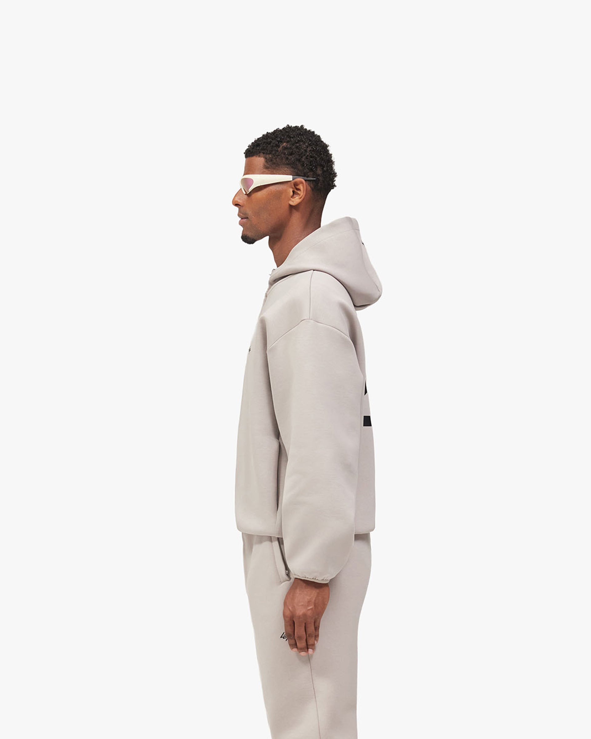 247 Form Zip Hoodie - Ash Grey