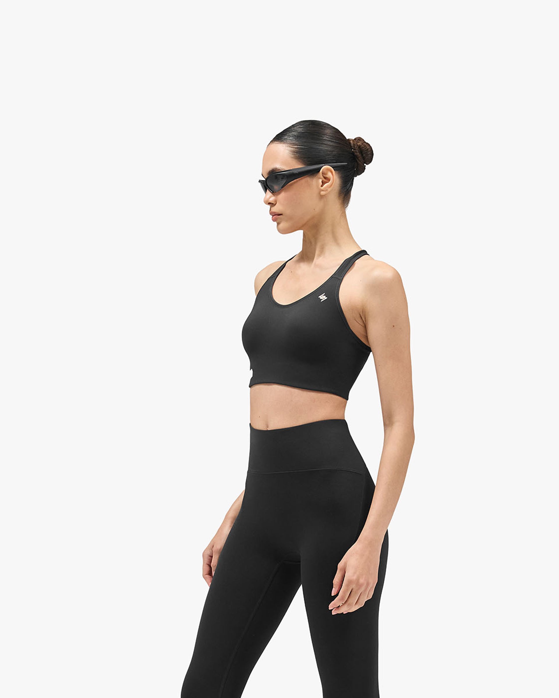 247 On A Mission High Support Sports Bra - Jet Black