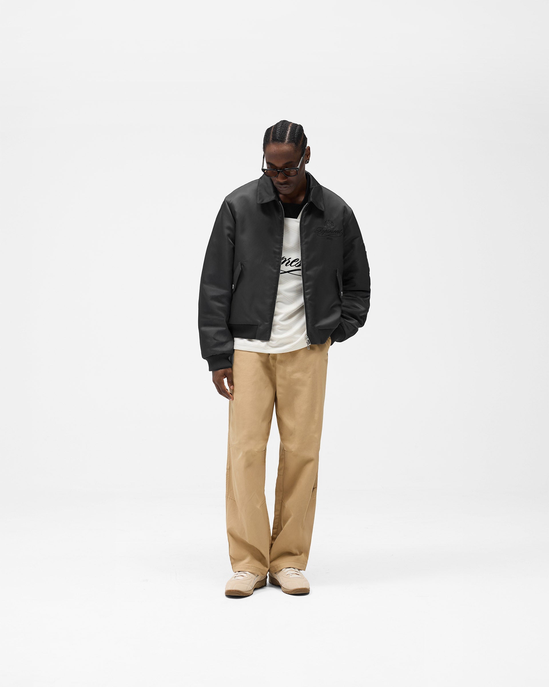Represent X Puma Bomber - Dark Grey