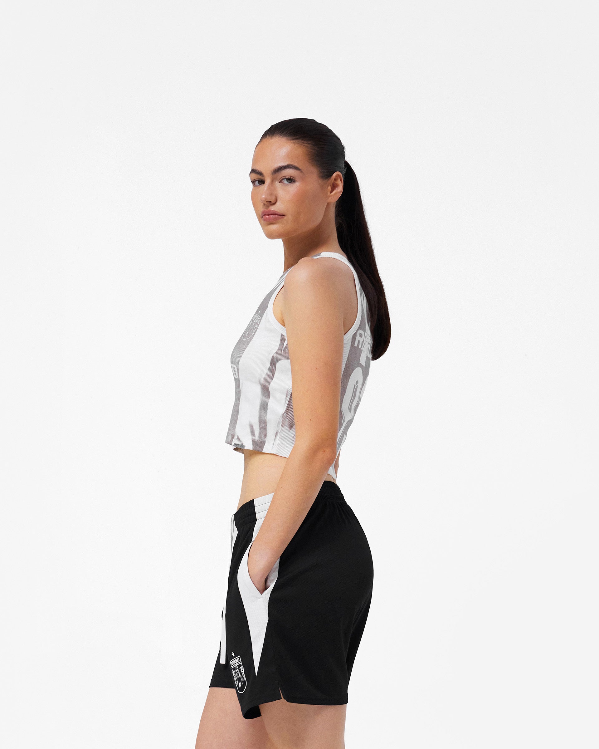 Printed Vest - Flat White