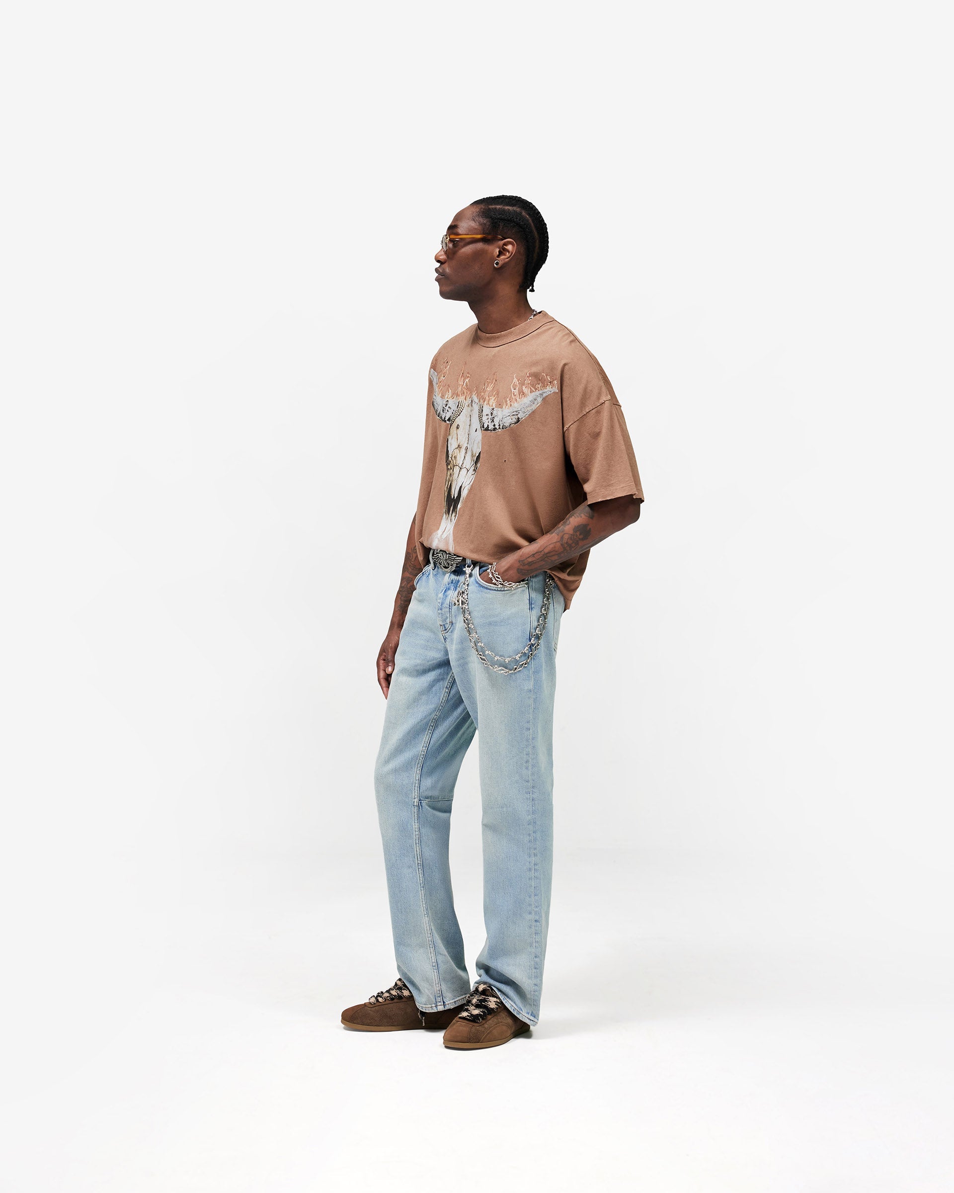 British Cowboys T-Shirt - Dusty Brown
