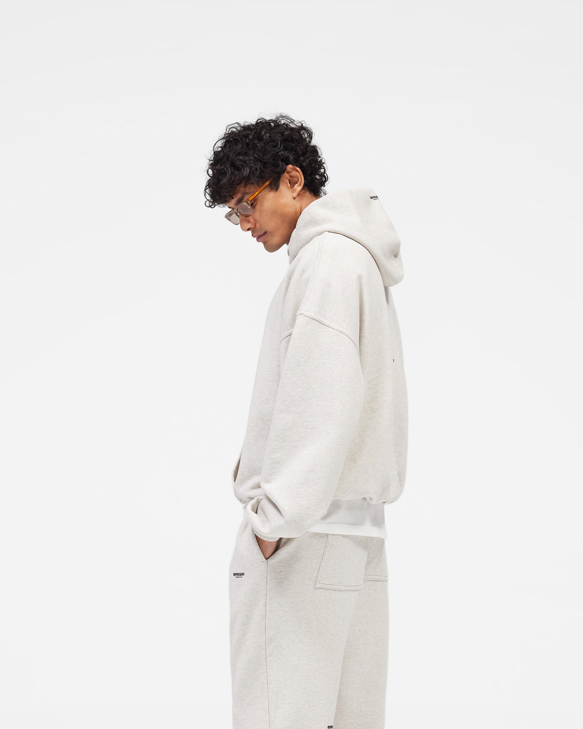 Micro Owners Club Hoodie - Cream Marl