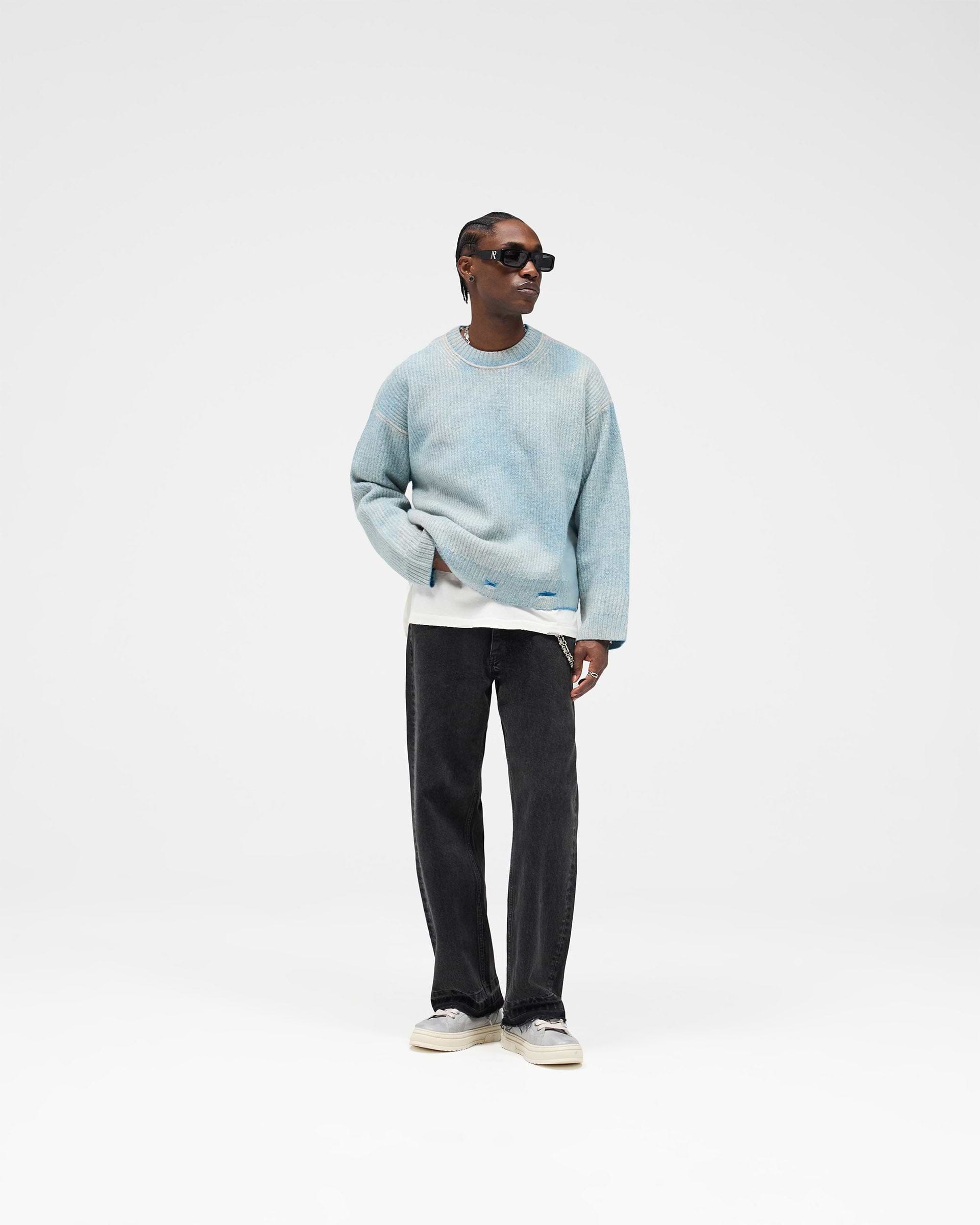 Reversible Fade Out Sweater - Cloud