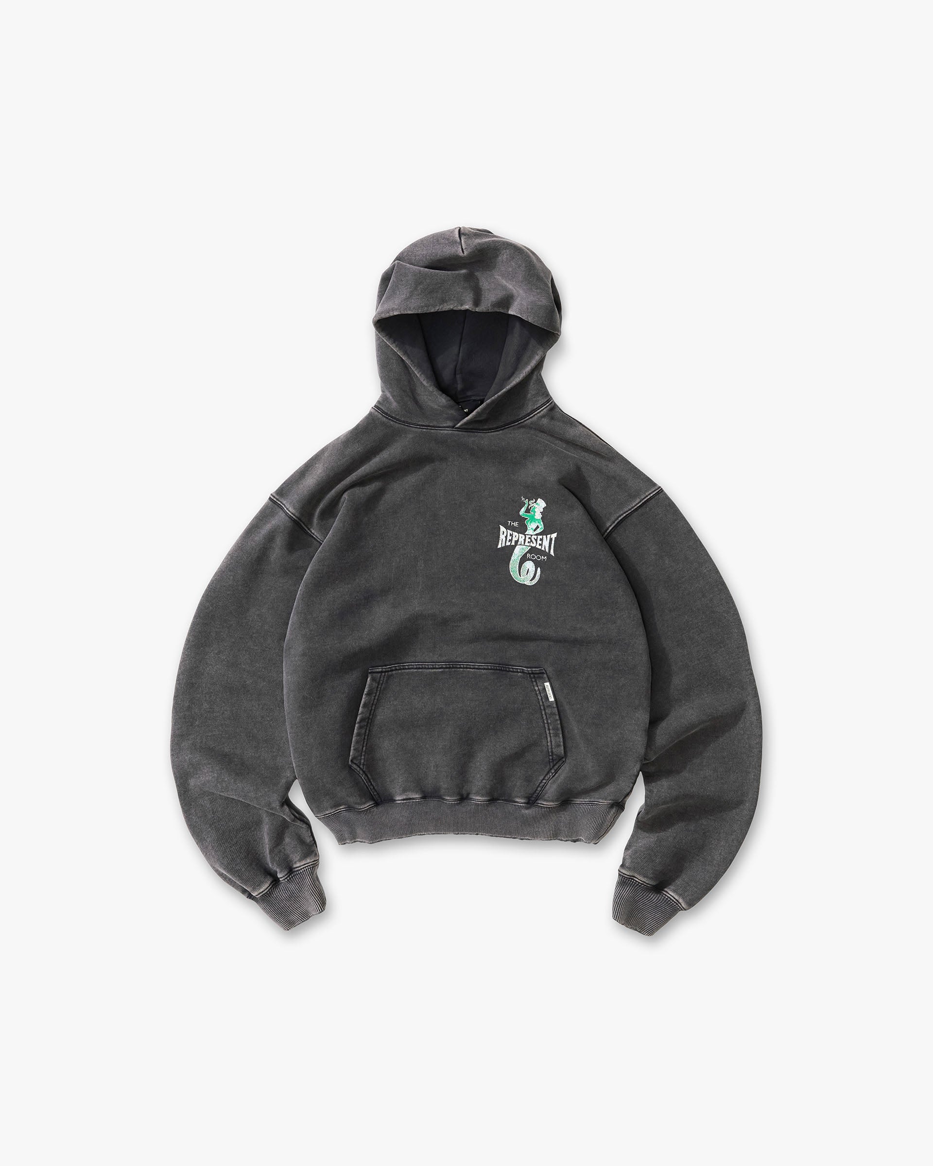 Represent x The Viper Room Dice Hoodie - Vintage Grey
