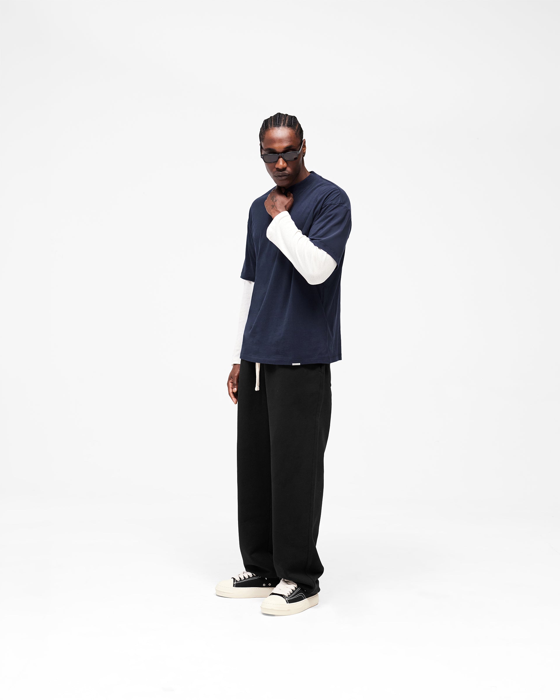Initial Oversized T-Shirt - Midnight Navy