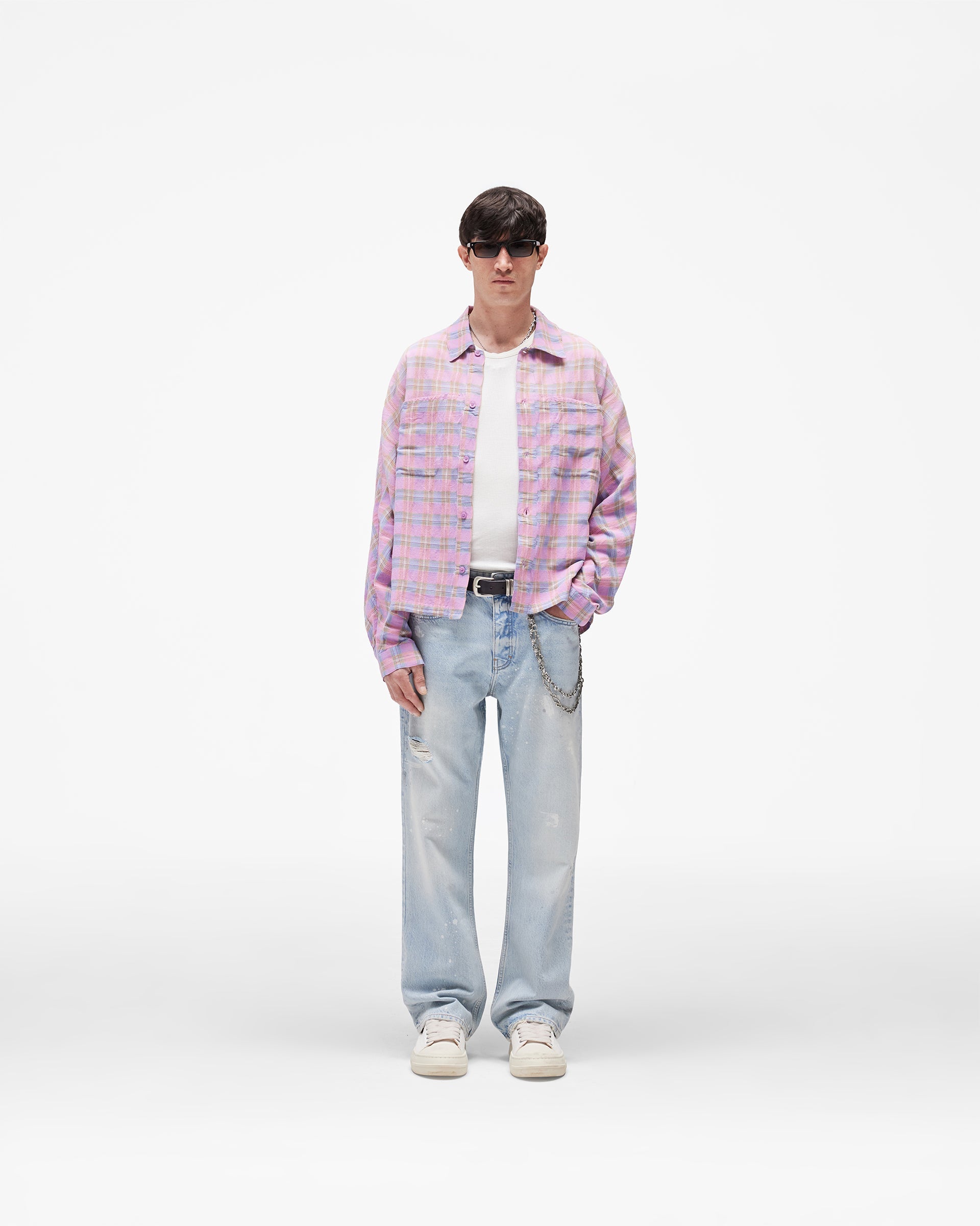 Santa Monica Flannel Shirt - Blush