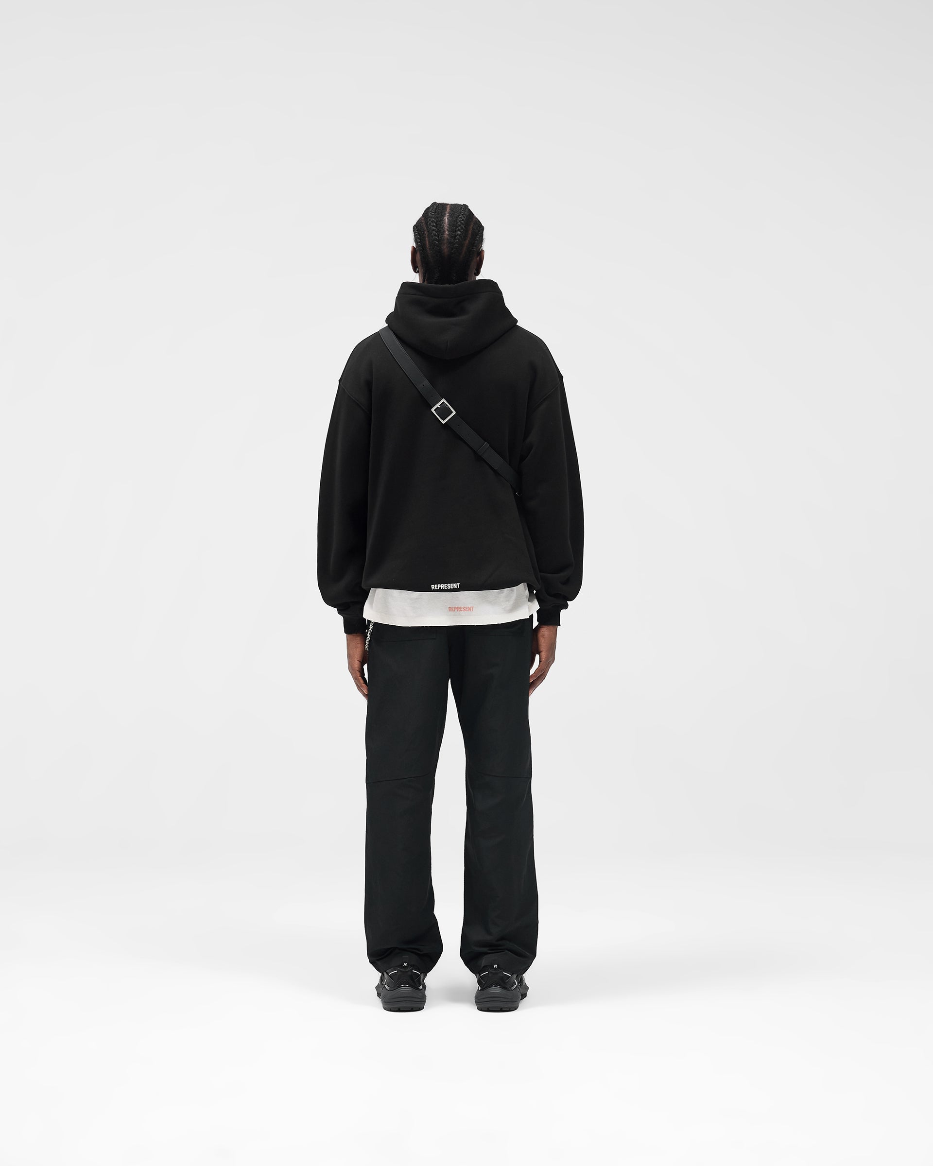 Initial Star Hoodie - Jet Black