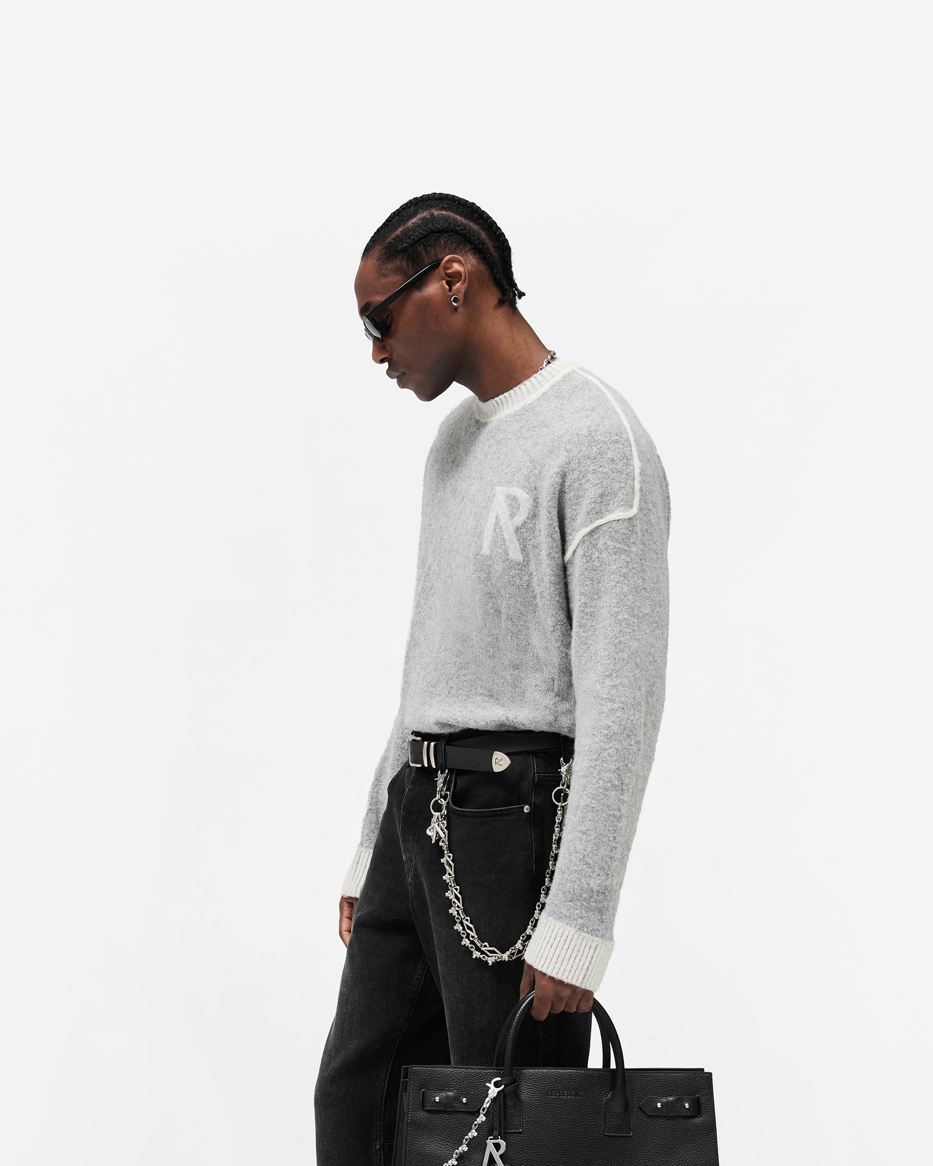 Laurel Knit Sweater - Sun Fade Grey