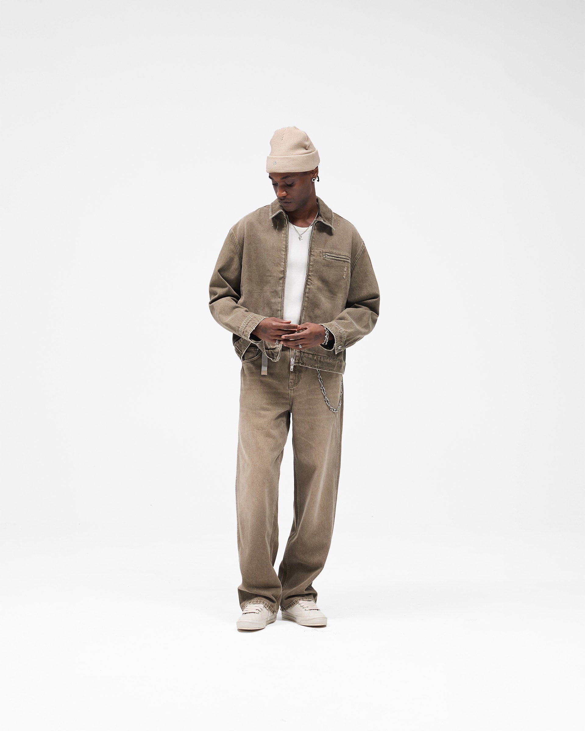 R3 Baggy Denim - Washed Olive