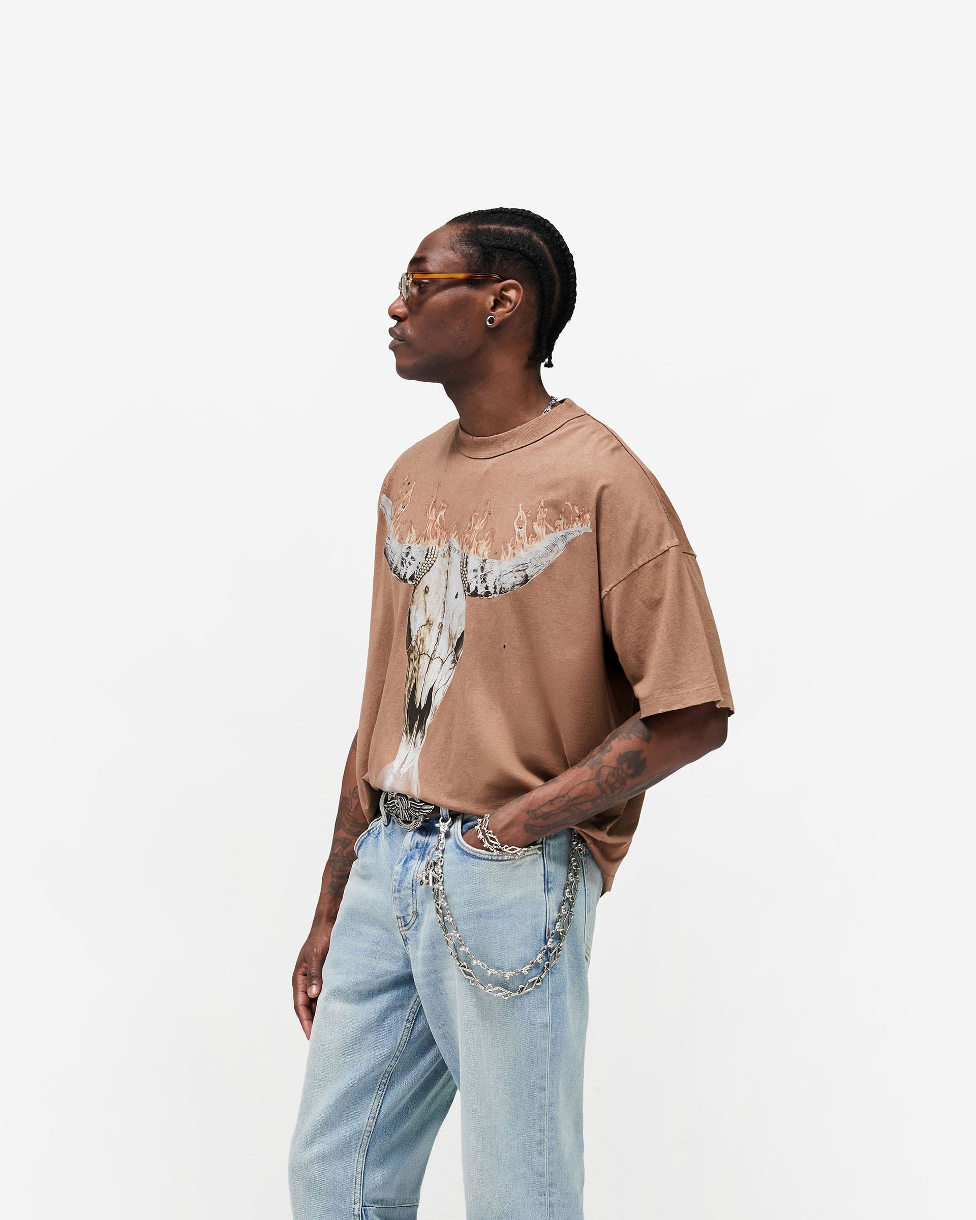 British Cowboys T-Shirt - Dusty Brown