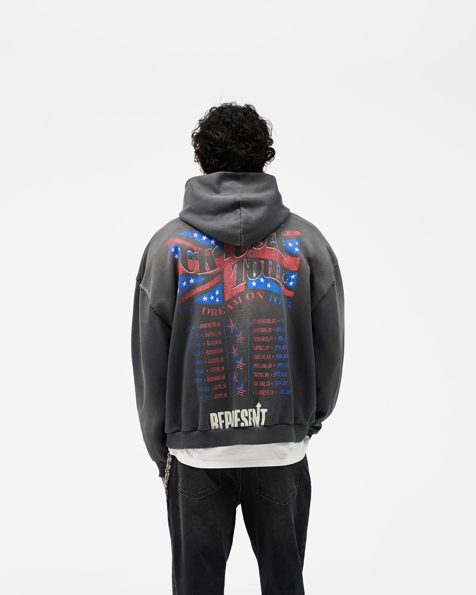 Dream On Tour Hoodie - Sun Fade Grey