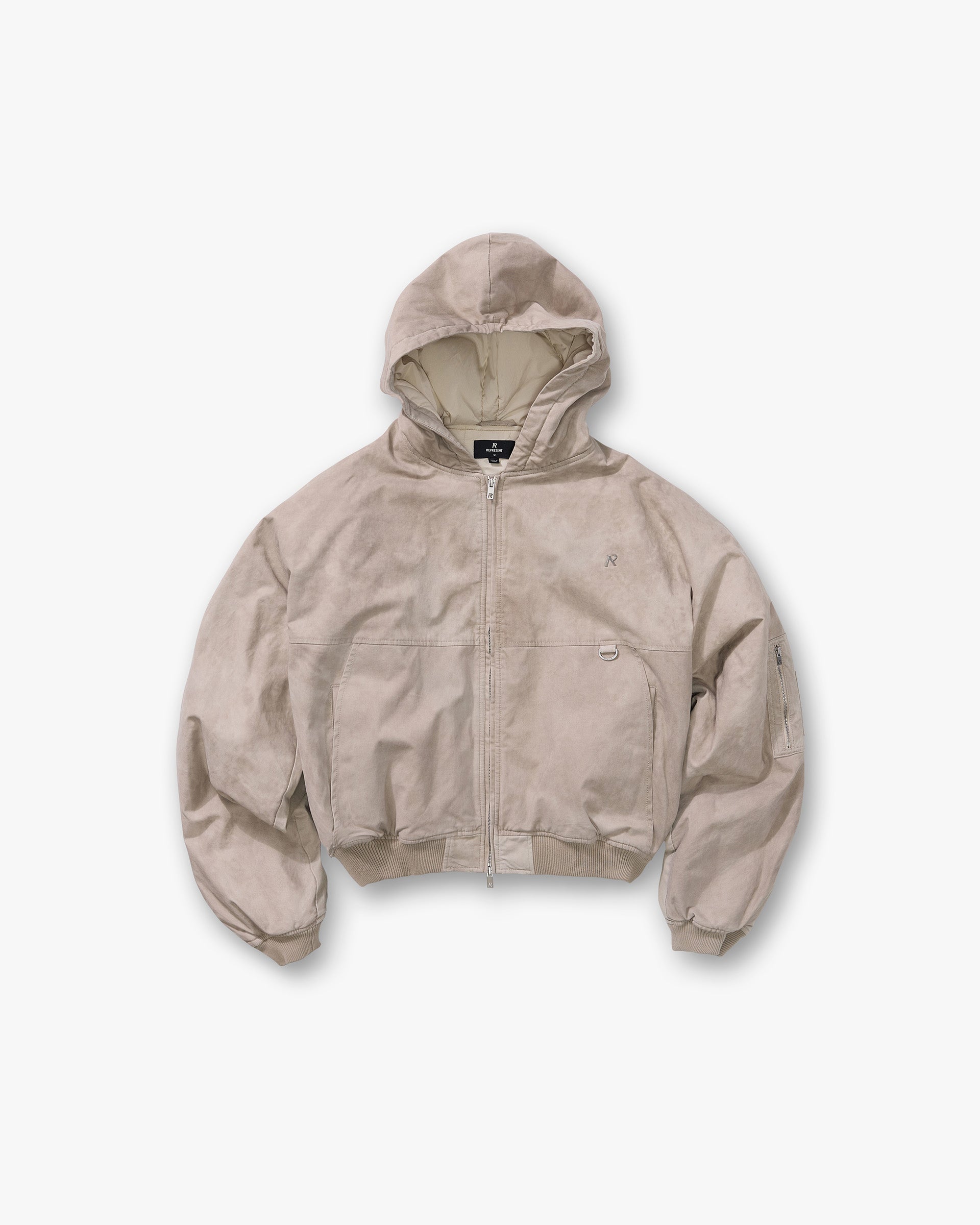 Hooded Bomber - Beige