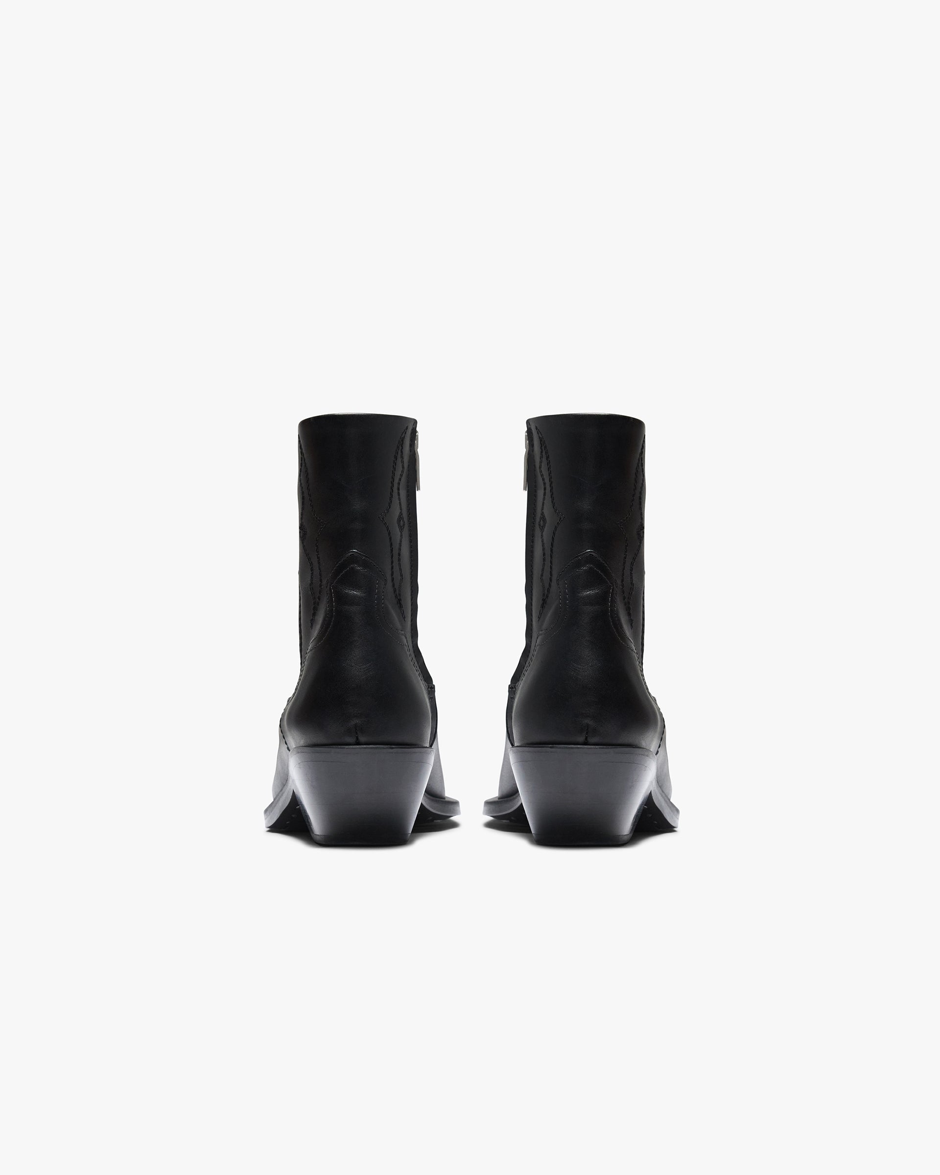 Michael Zip Boot  Leather - Black