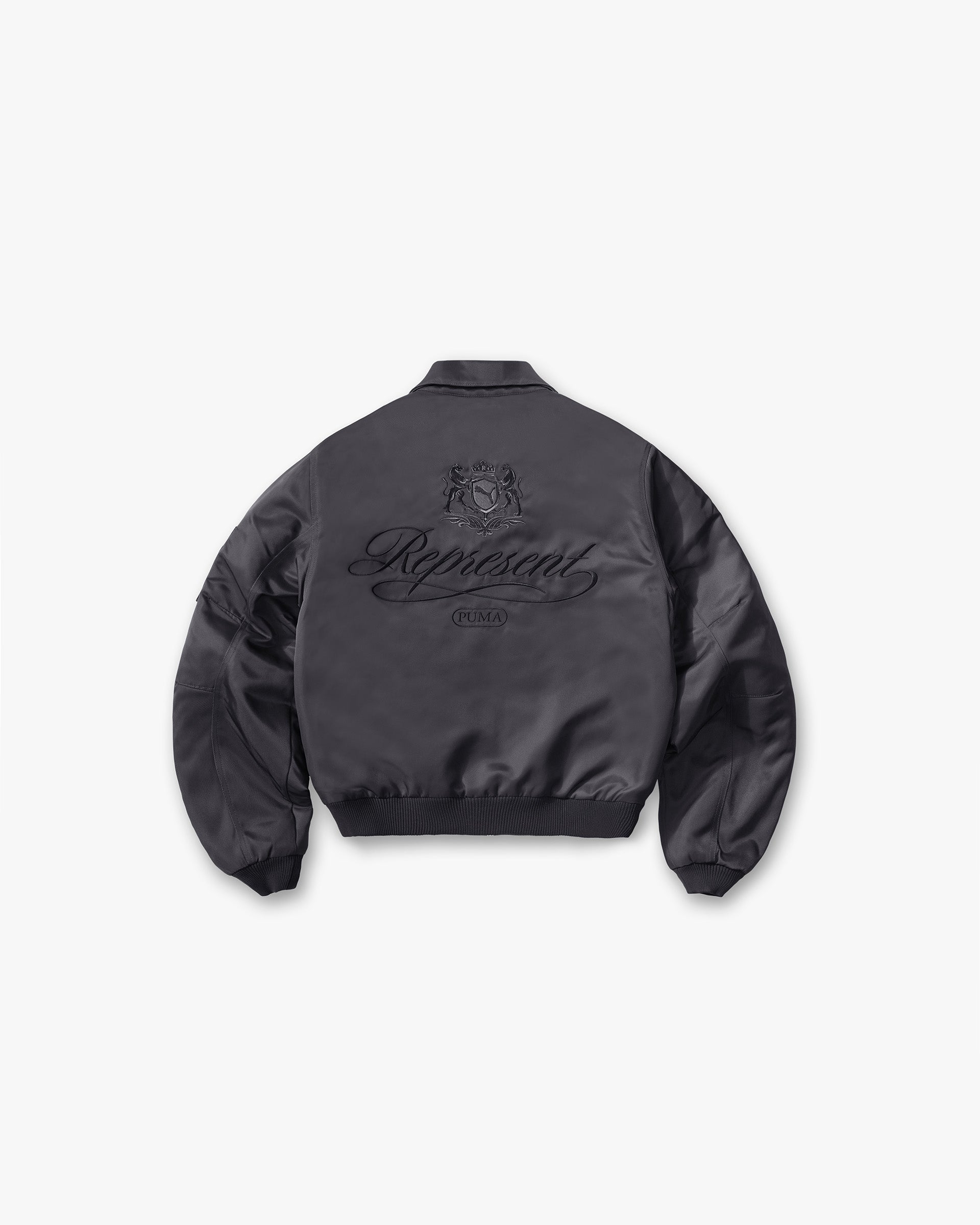 Represent X Puma Bomber - Dark Grey
