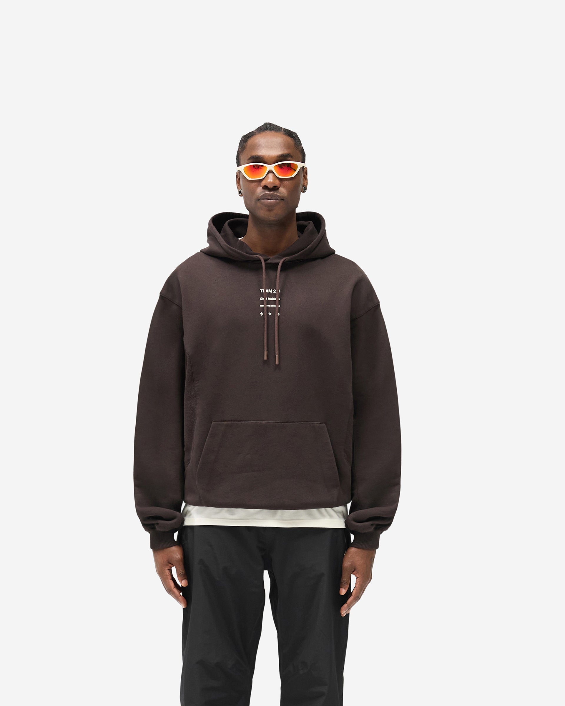 247 Uprising Oversized Hoodie - Chocolate