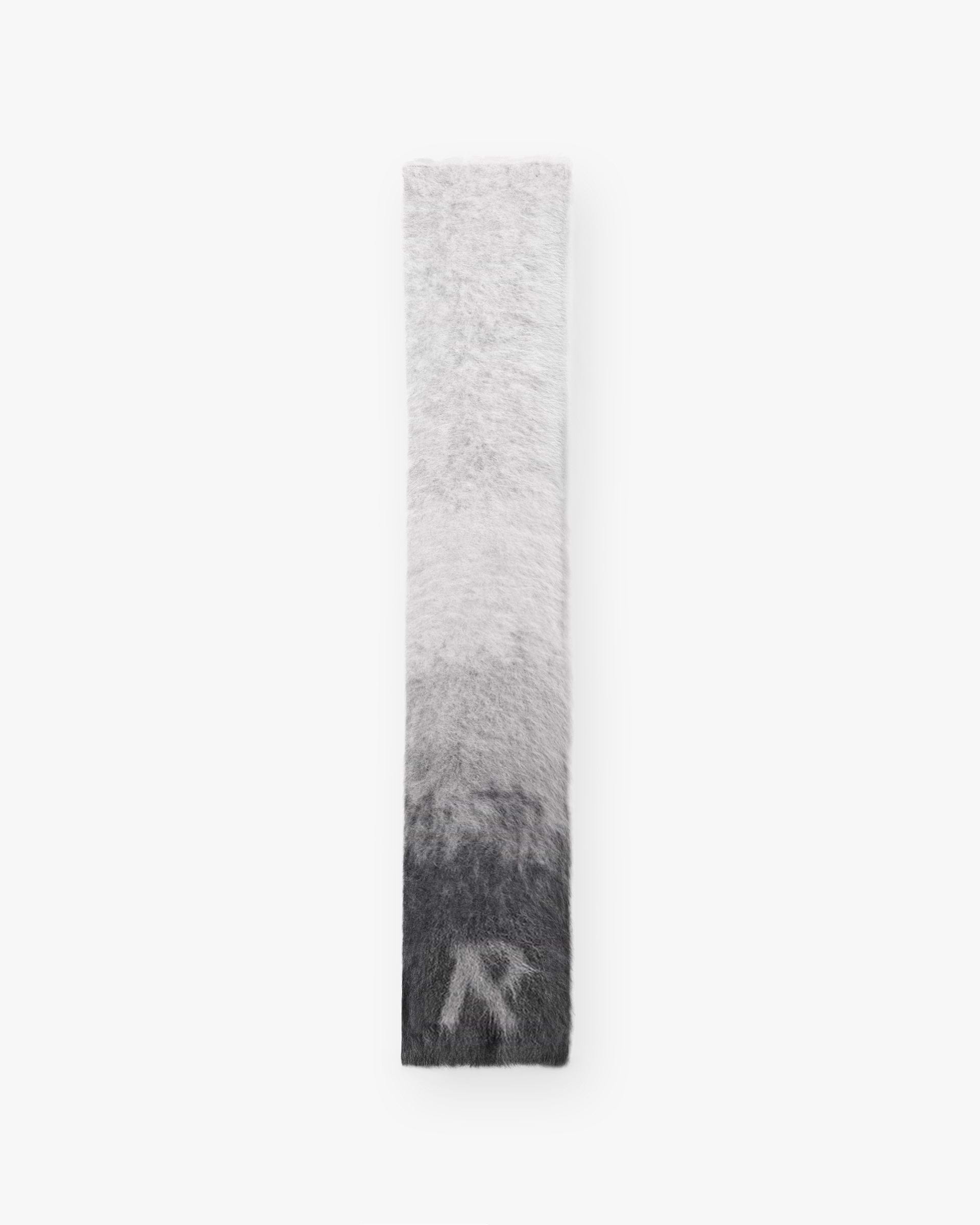 Ombre Knit Scarf - Light Grey