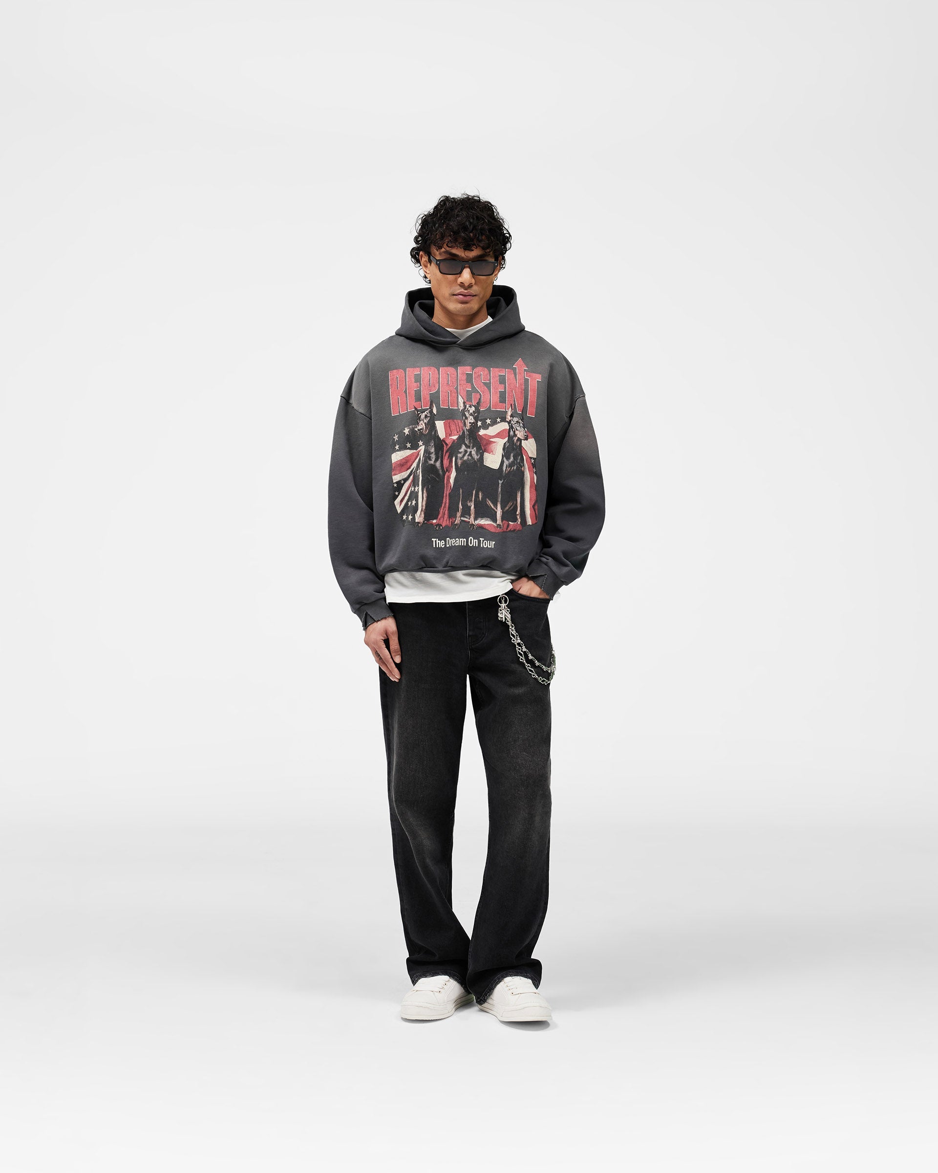 Dream On Tour Hoodie - Sun Fade Grey
