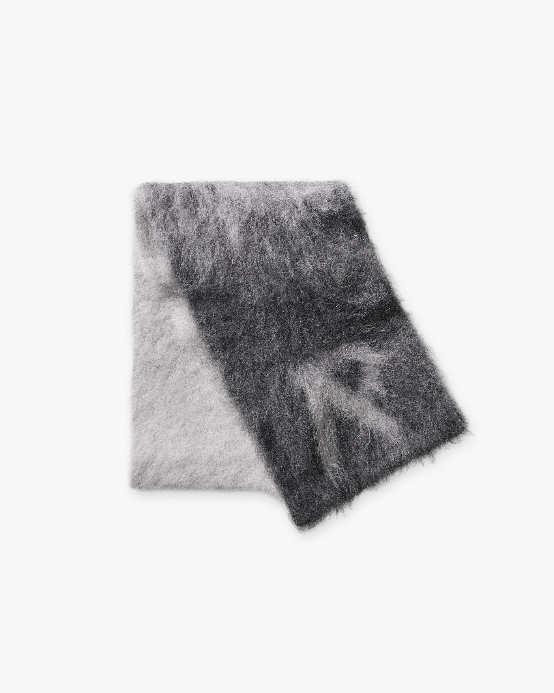 Ombre Knit Scarf - Light Grey