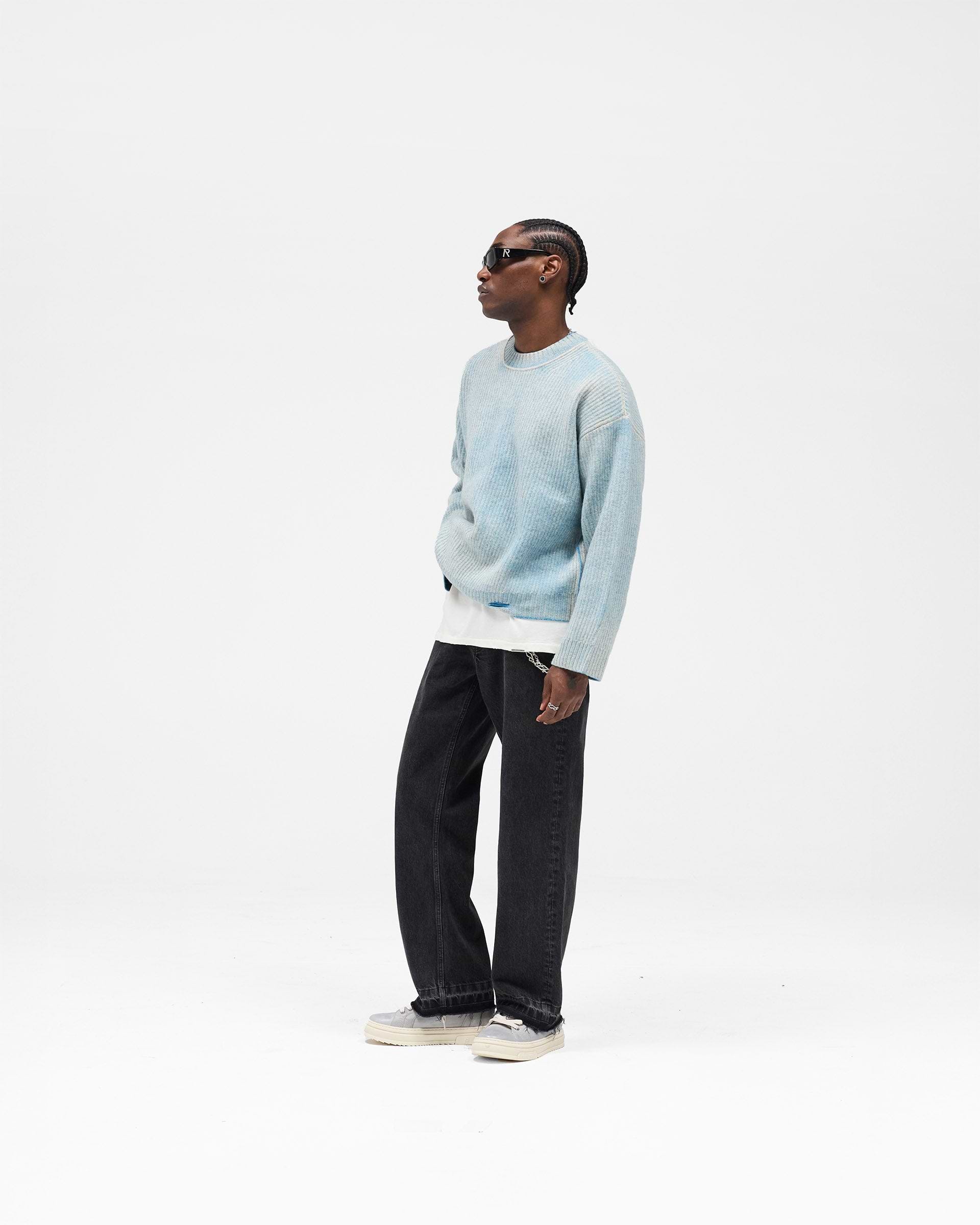 Reversible Fade Out Sweater - Cloud