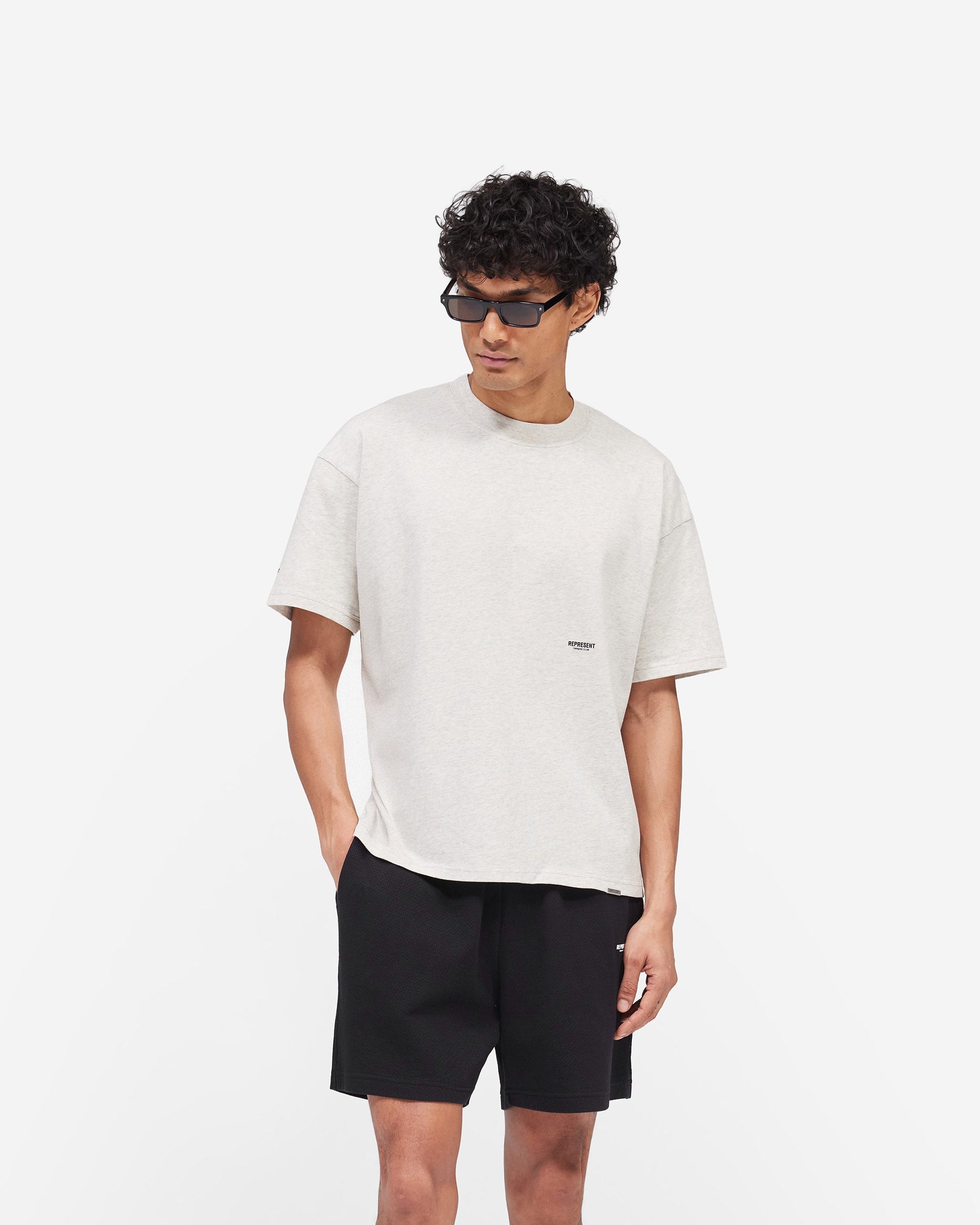Micro Owners Club T-Shirt - Cream Marl