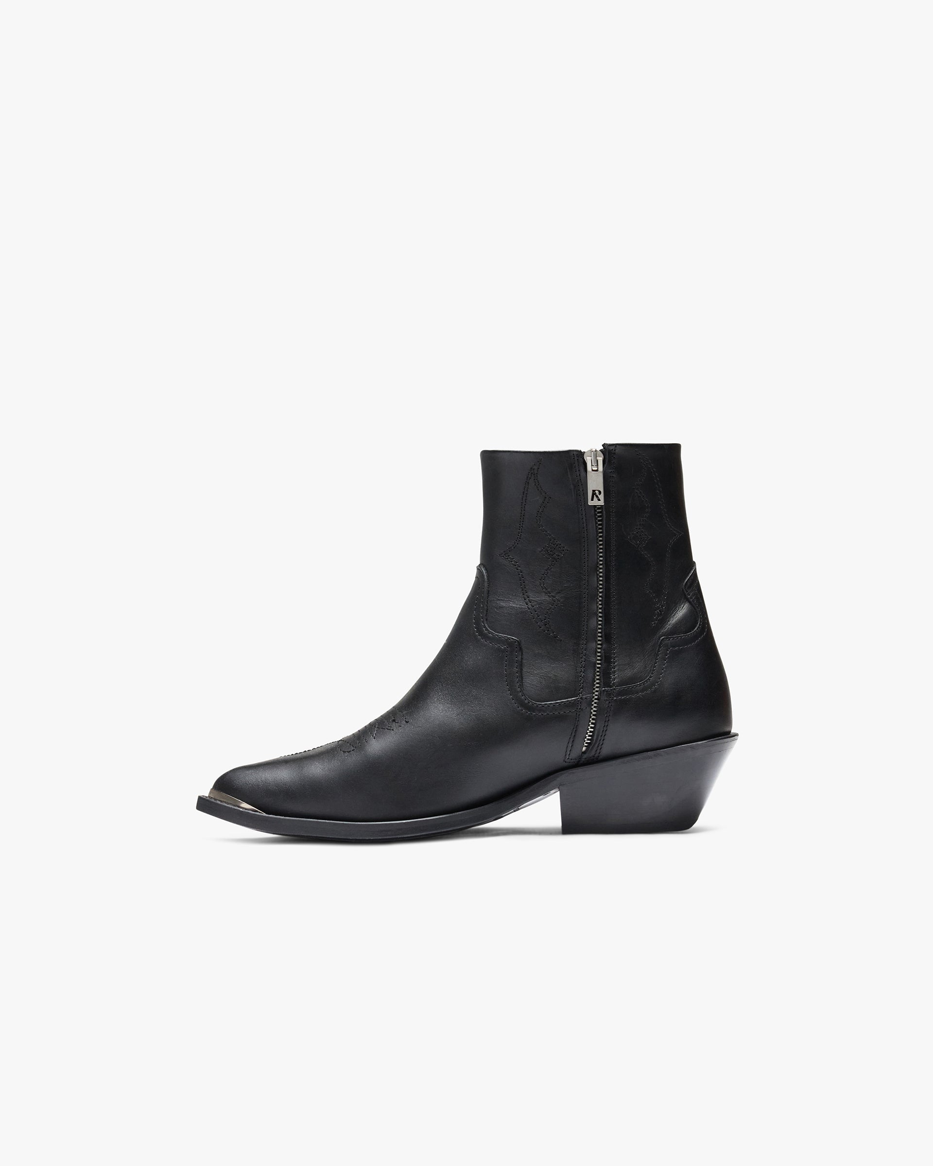 Michael Zip Boot  Leather - Black