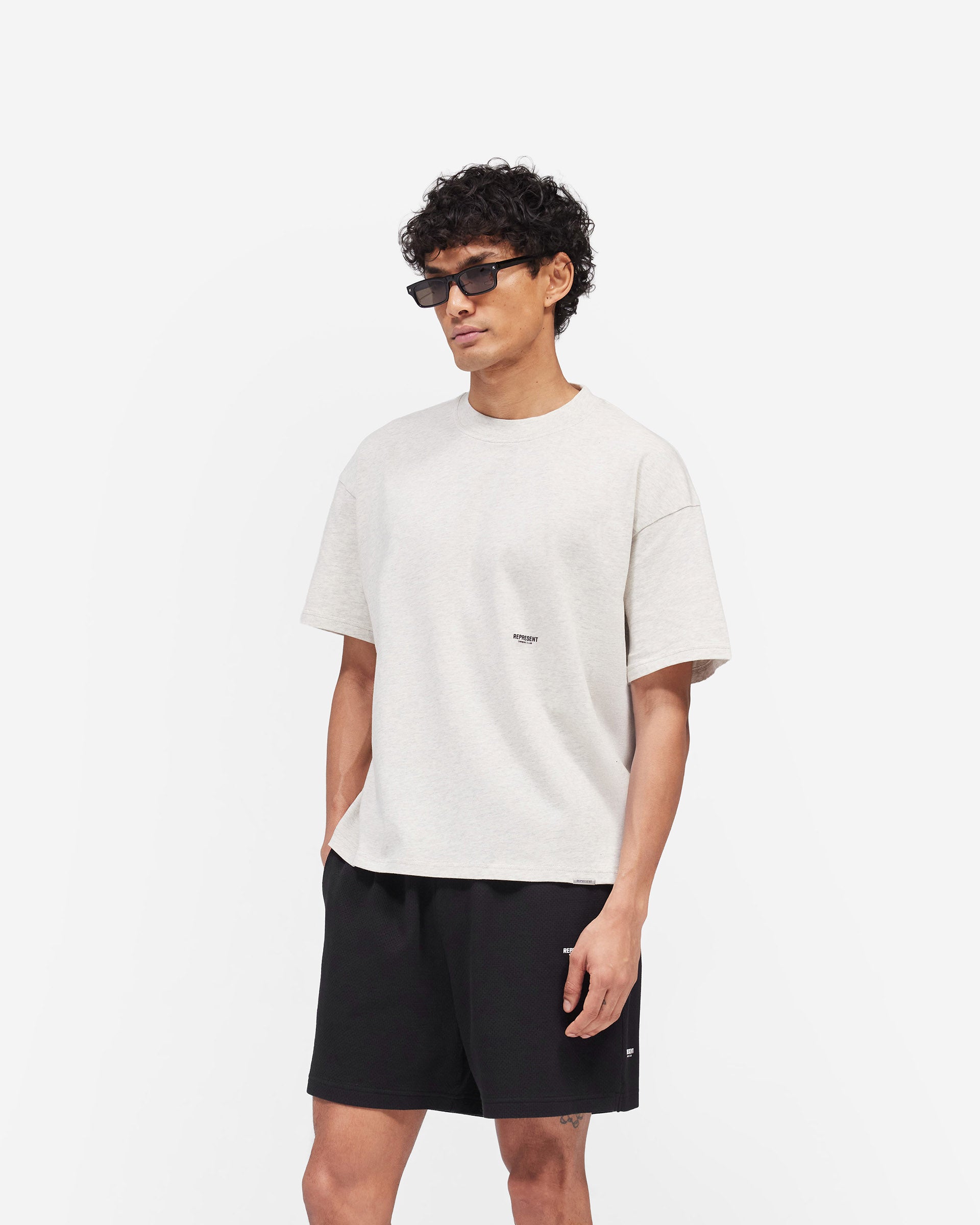 Micro Owners Club T-Shirt - Cream Marl