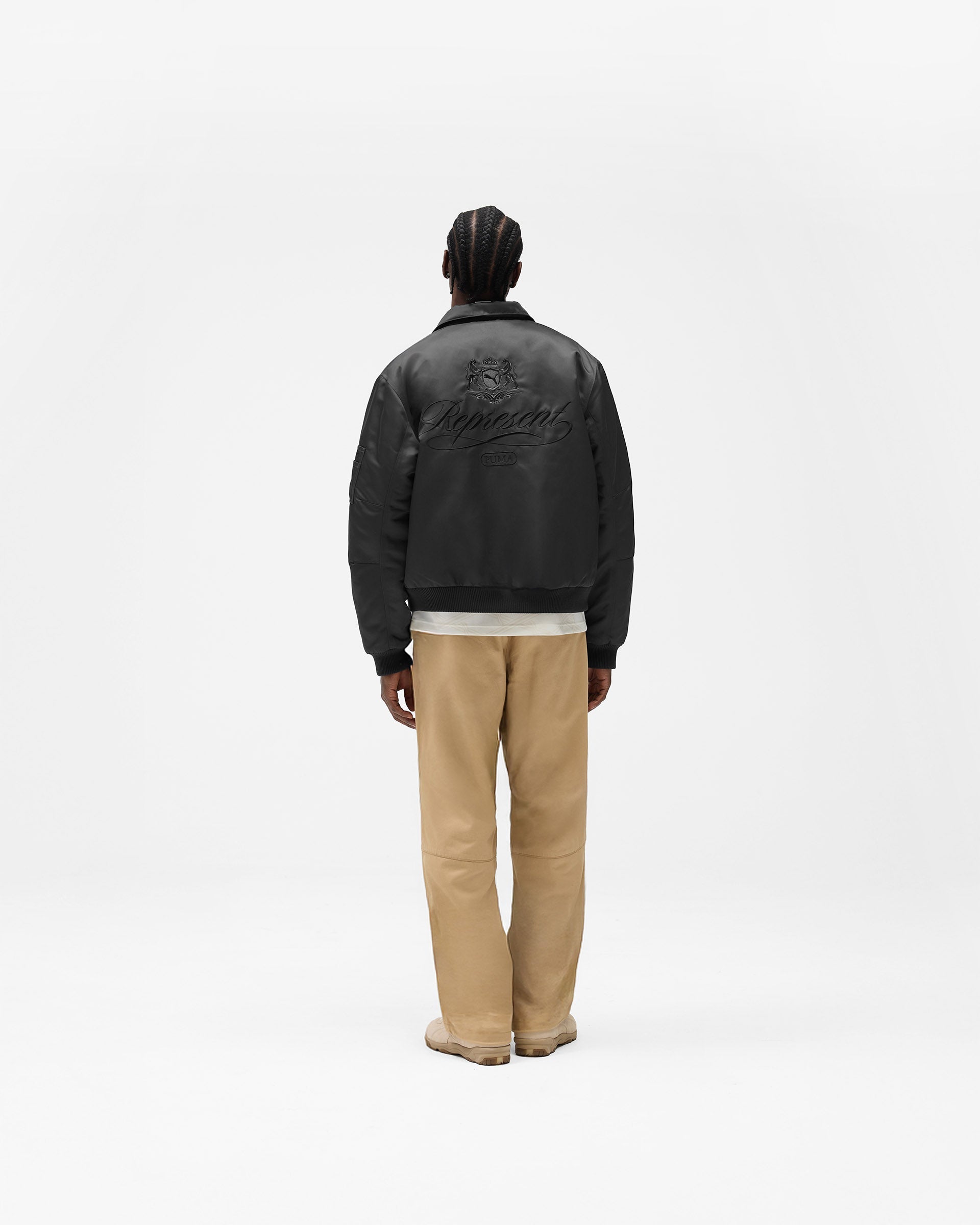 Represent X Puma Bomber - Dark Grey
