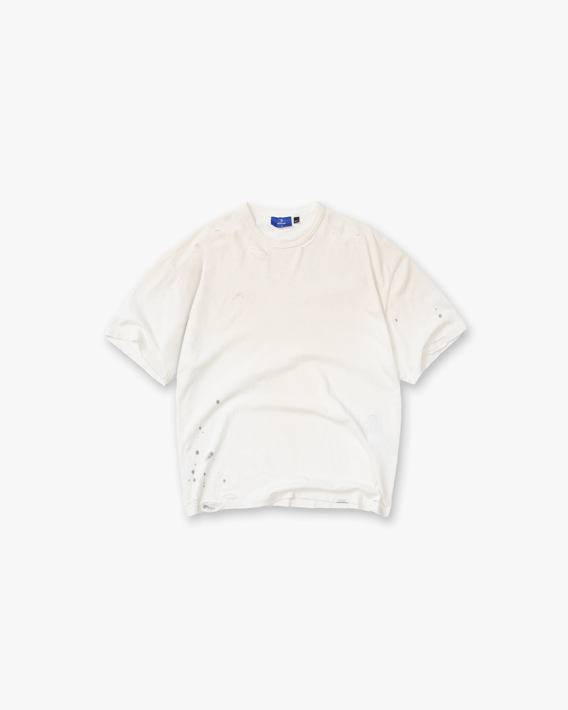 MH Paint Short Sleeve T-Shirt - Washed Ecru