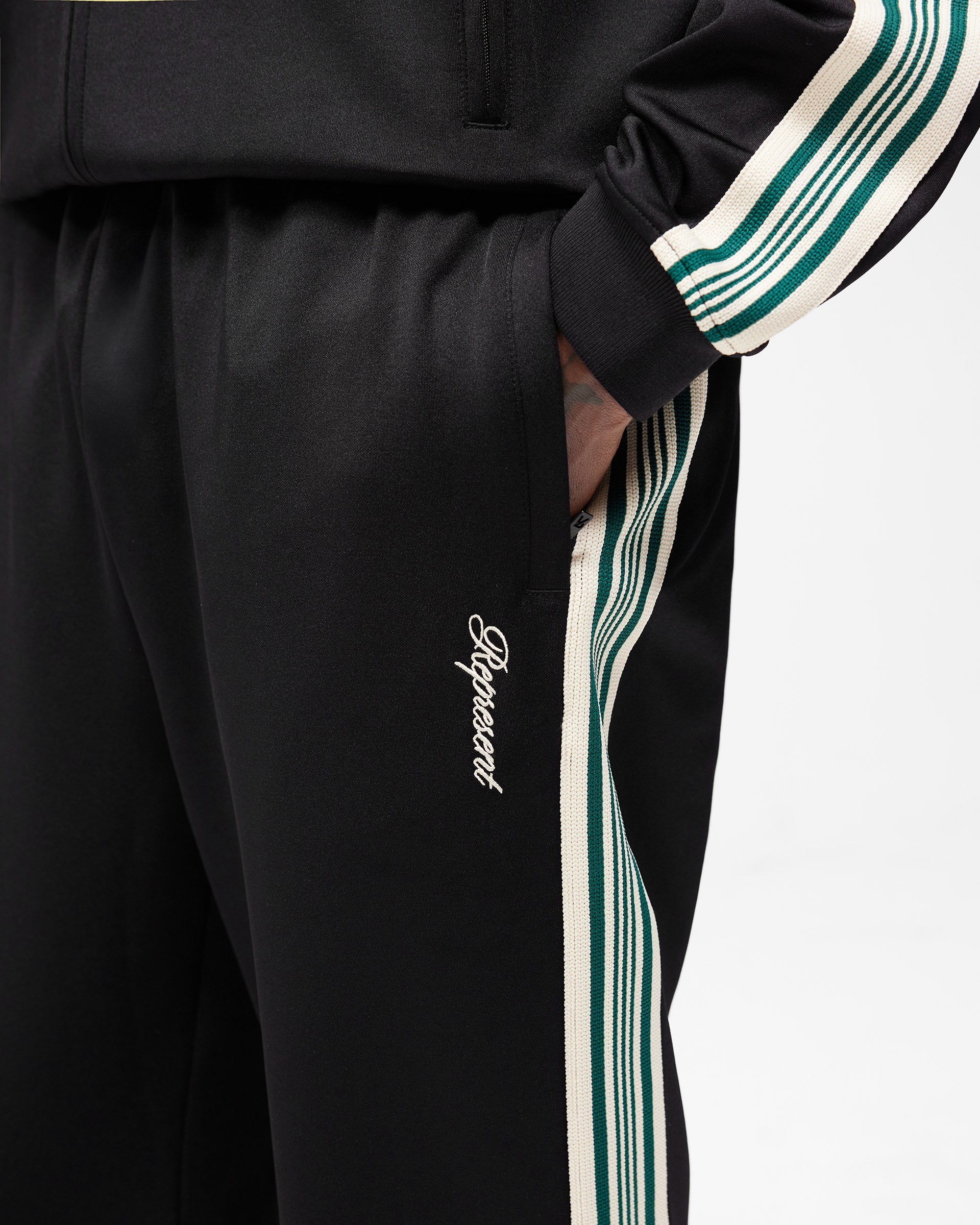 Taped Track Pant - Jet Black
