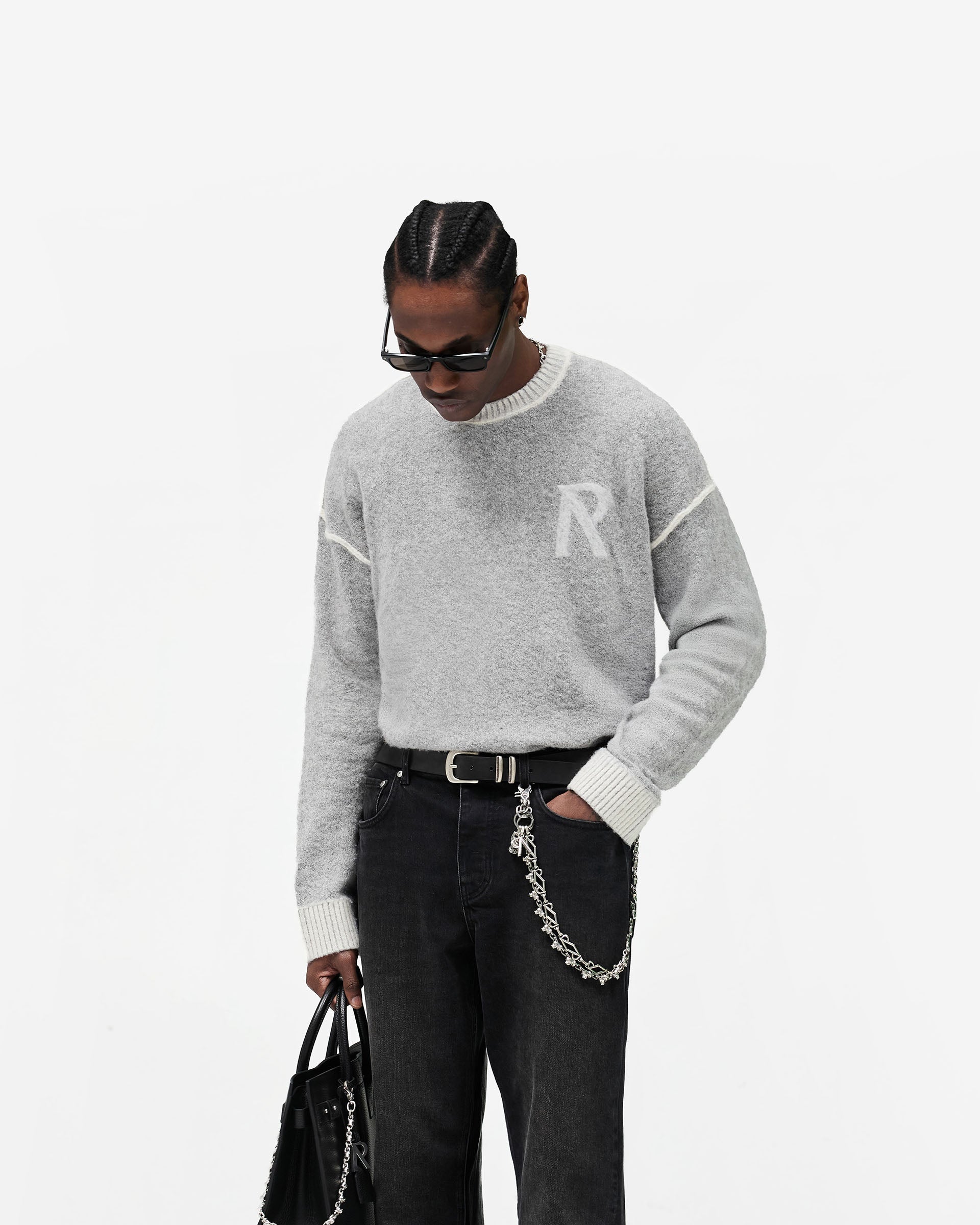 Laurel Knit Sweater - Sun Fade Grey