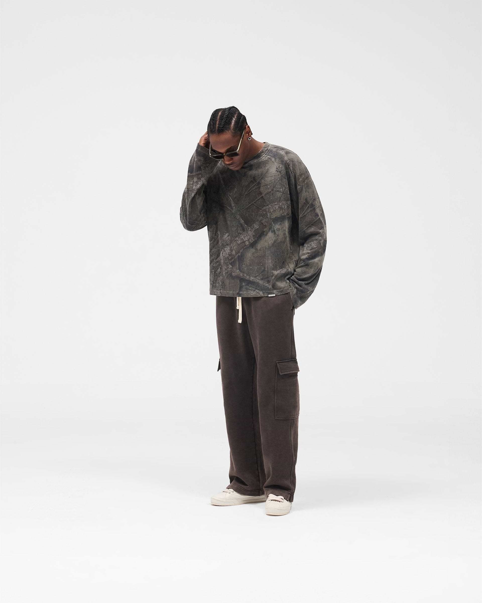 Initial Overdye Realtree® Long Sleeve T-Shirt - Overdyed Black