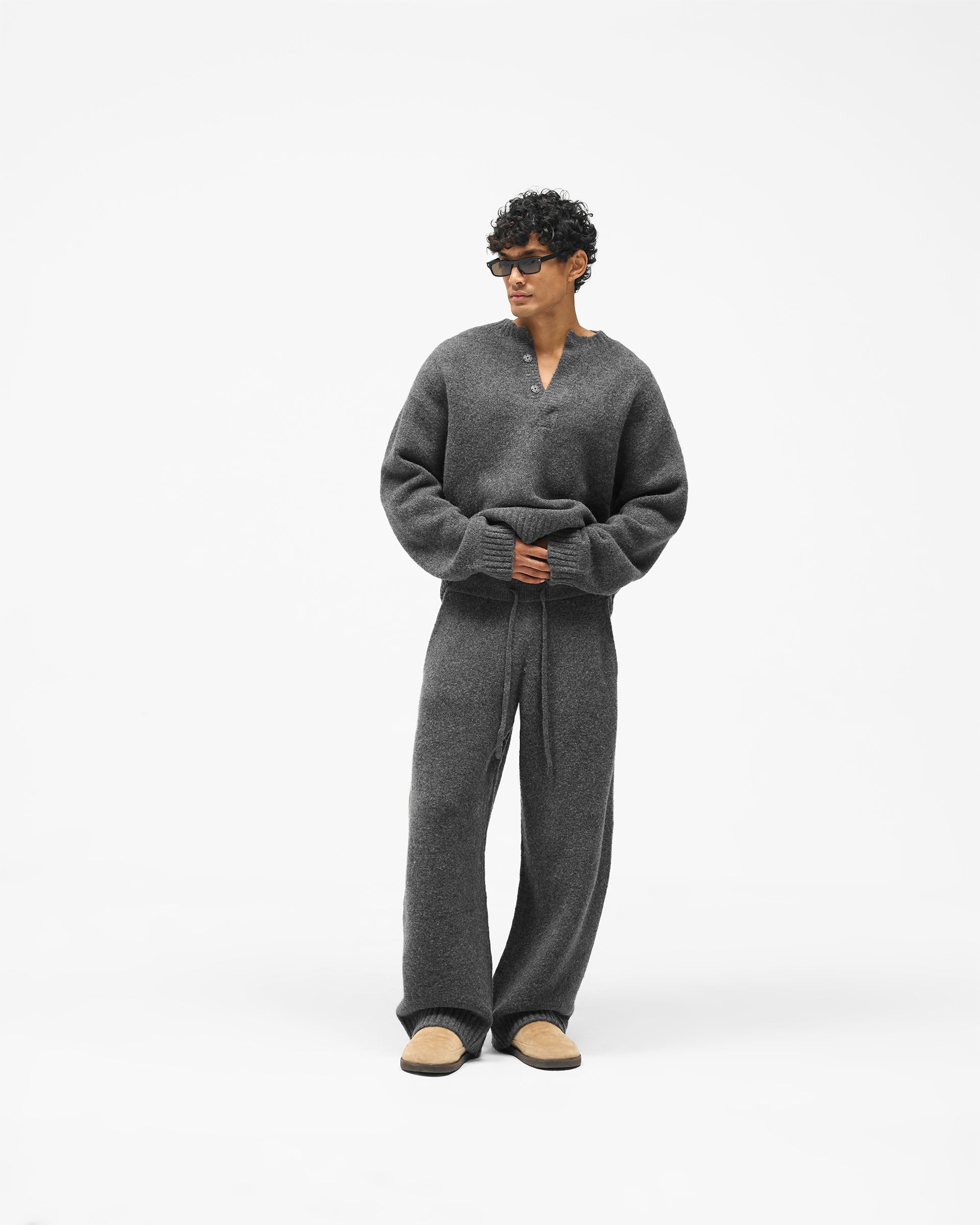 Ramone Knit Sweatpant - Dark Grey