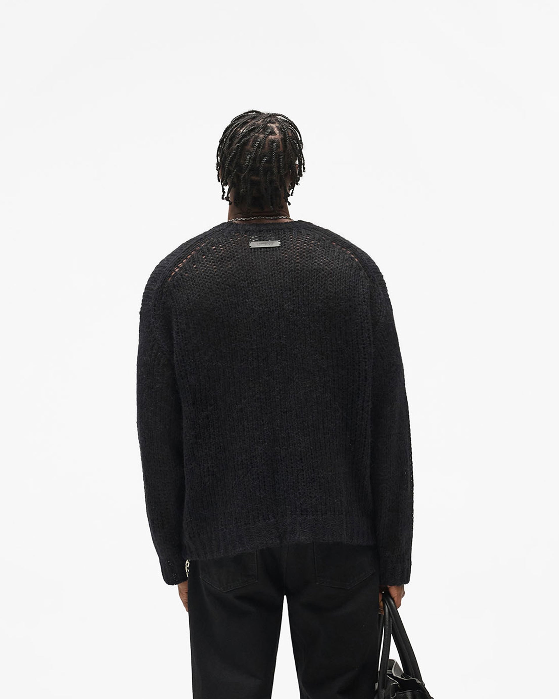 Reversible Fade Out Knit - Jet Black