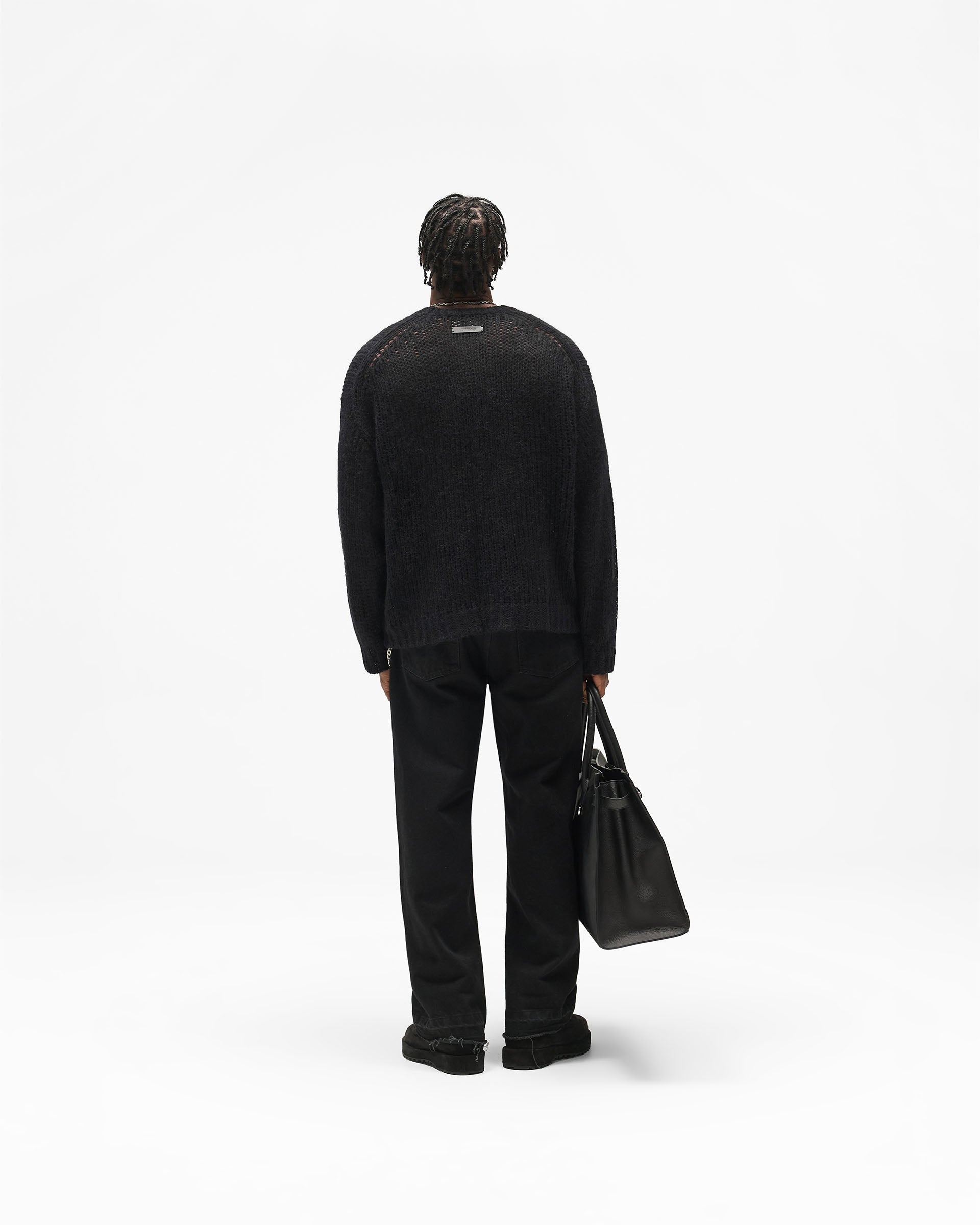 Reversible Fade Out Knit - Jet Black