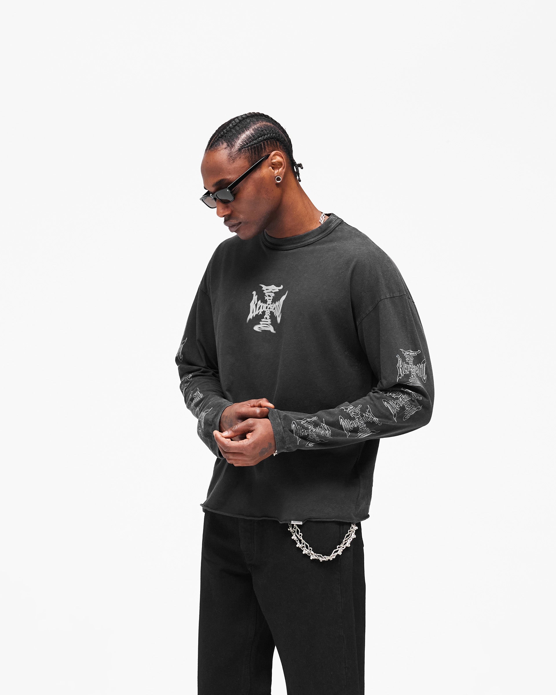 MH Long Sleeve T-Shirt - Faded Black
