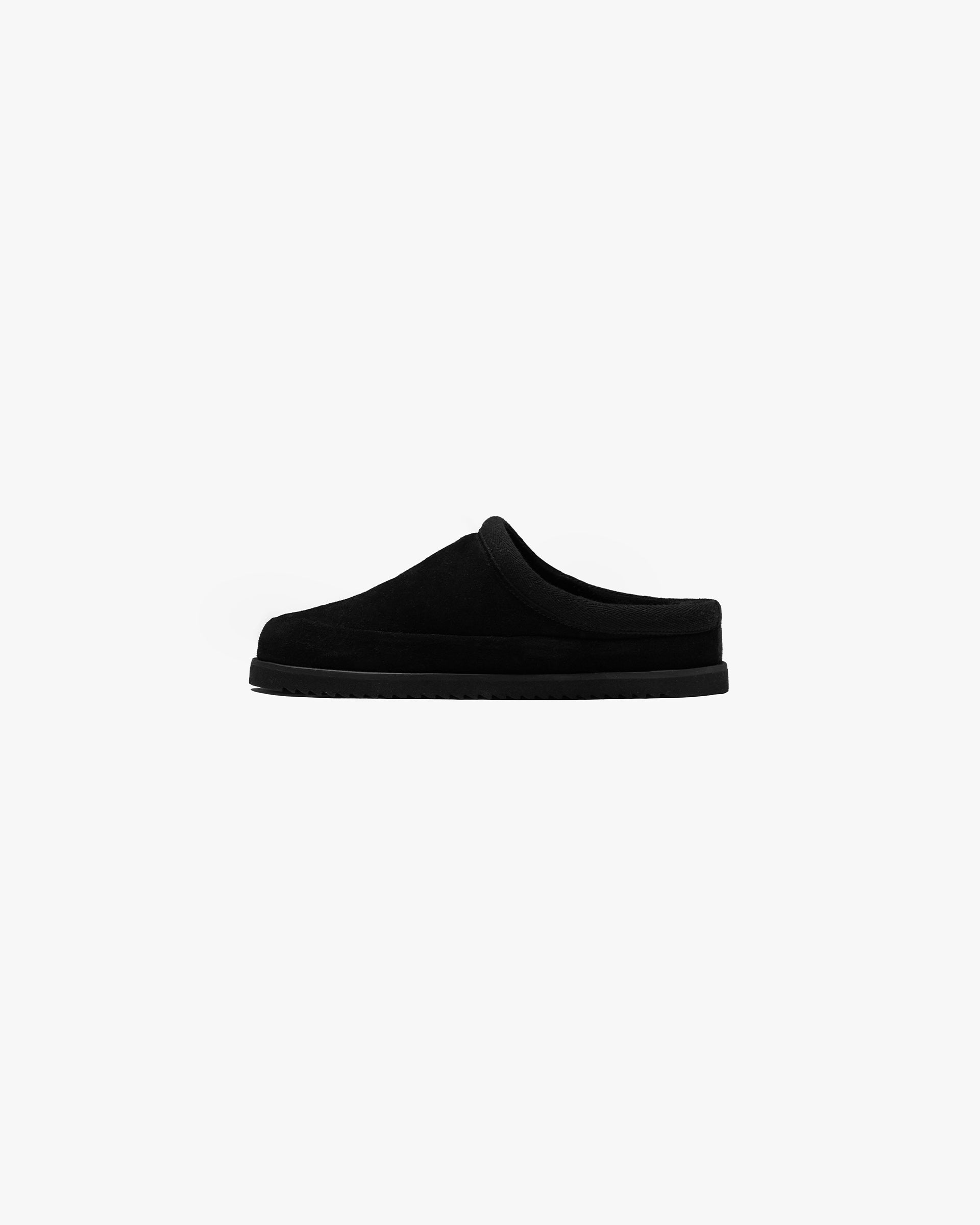 Summer Mule Suede - Jet Black
