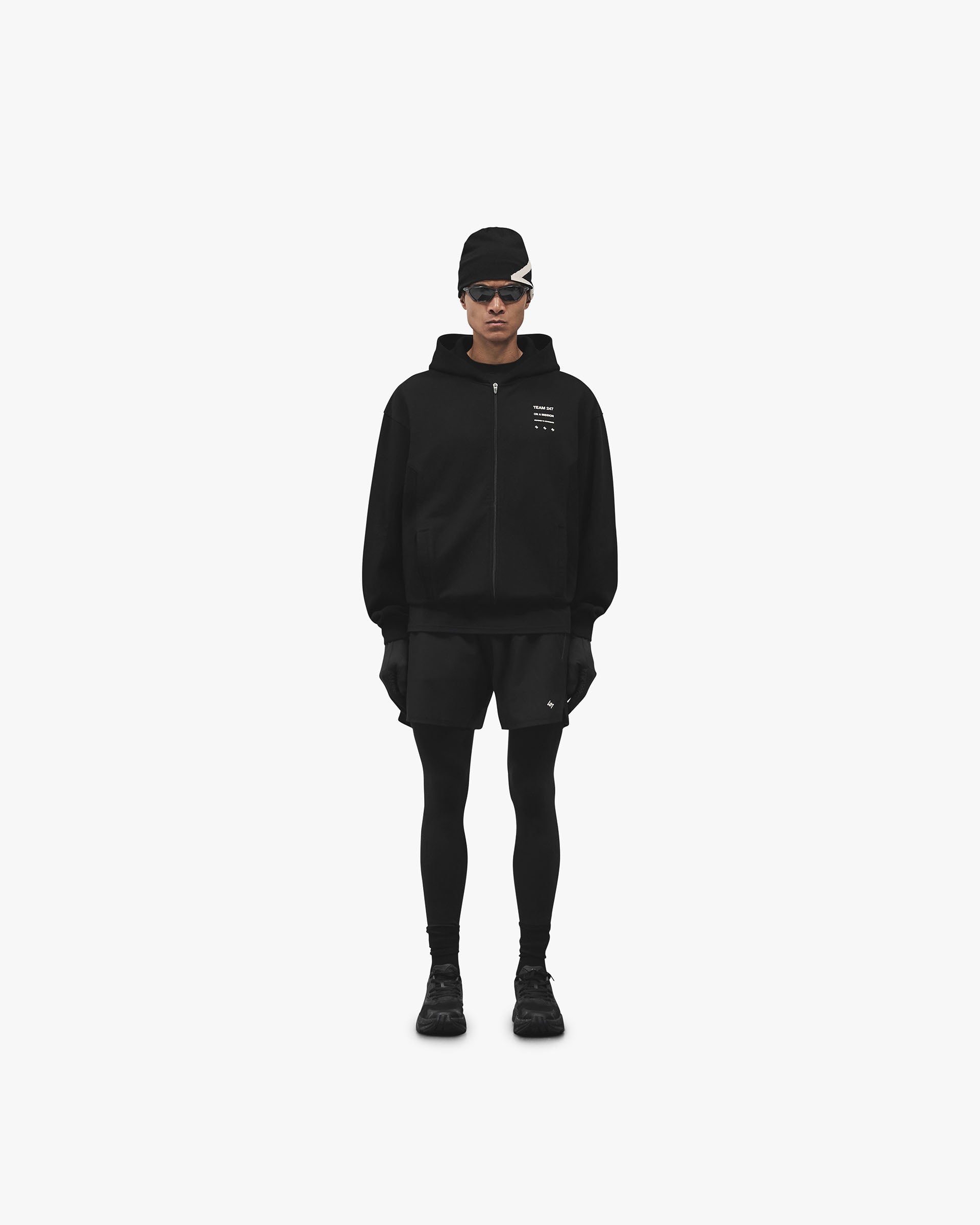 247 Uprising Zip Hoodie - Black