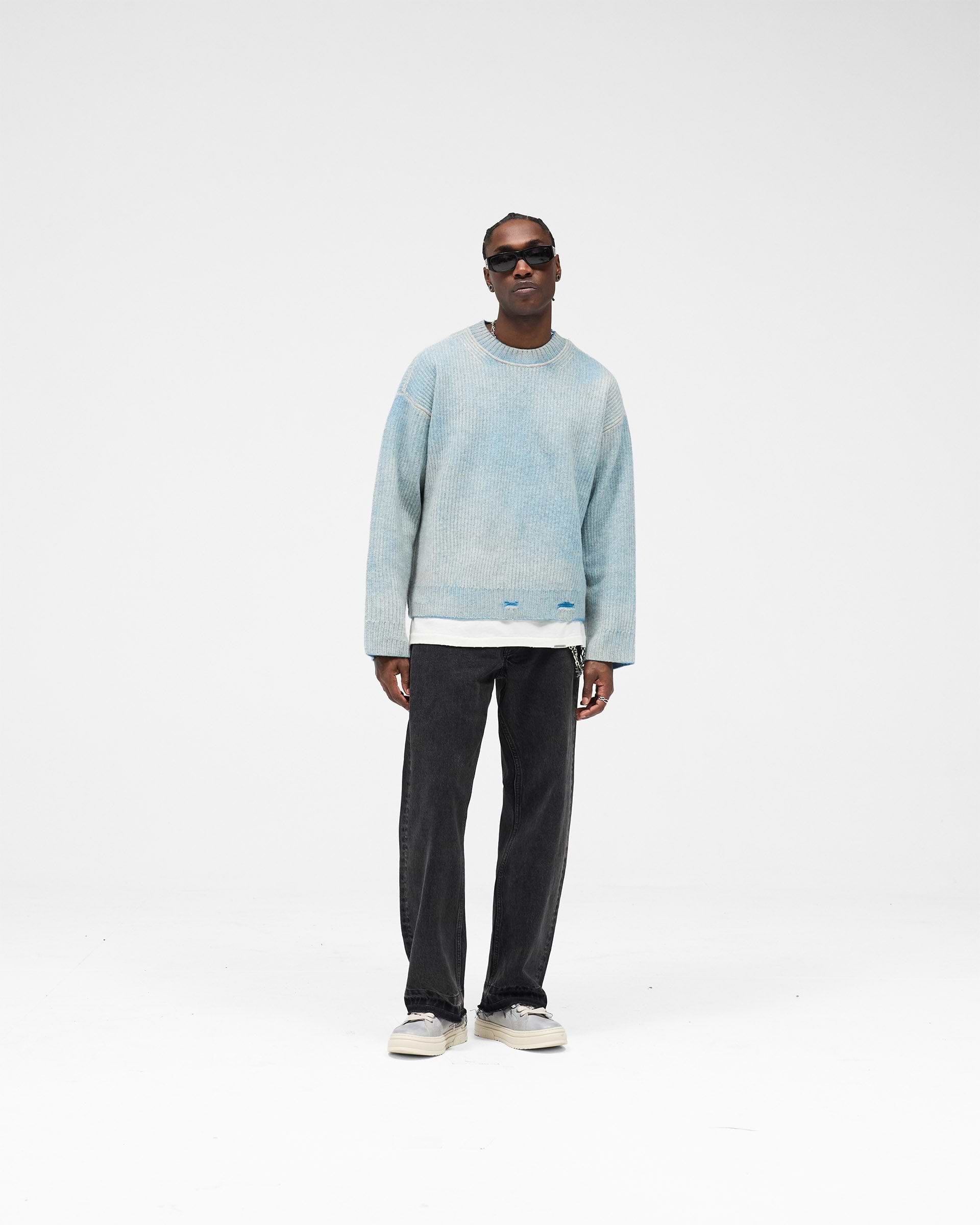 Reversible Fade Out Sweater - Cloud