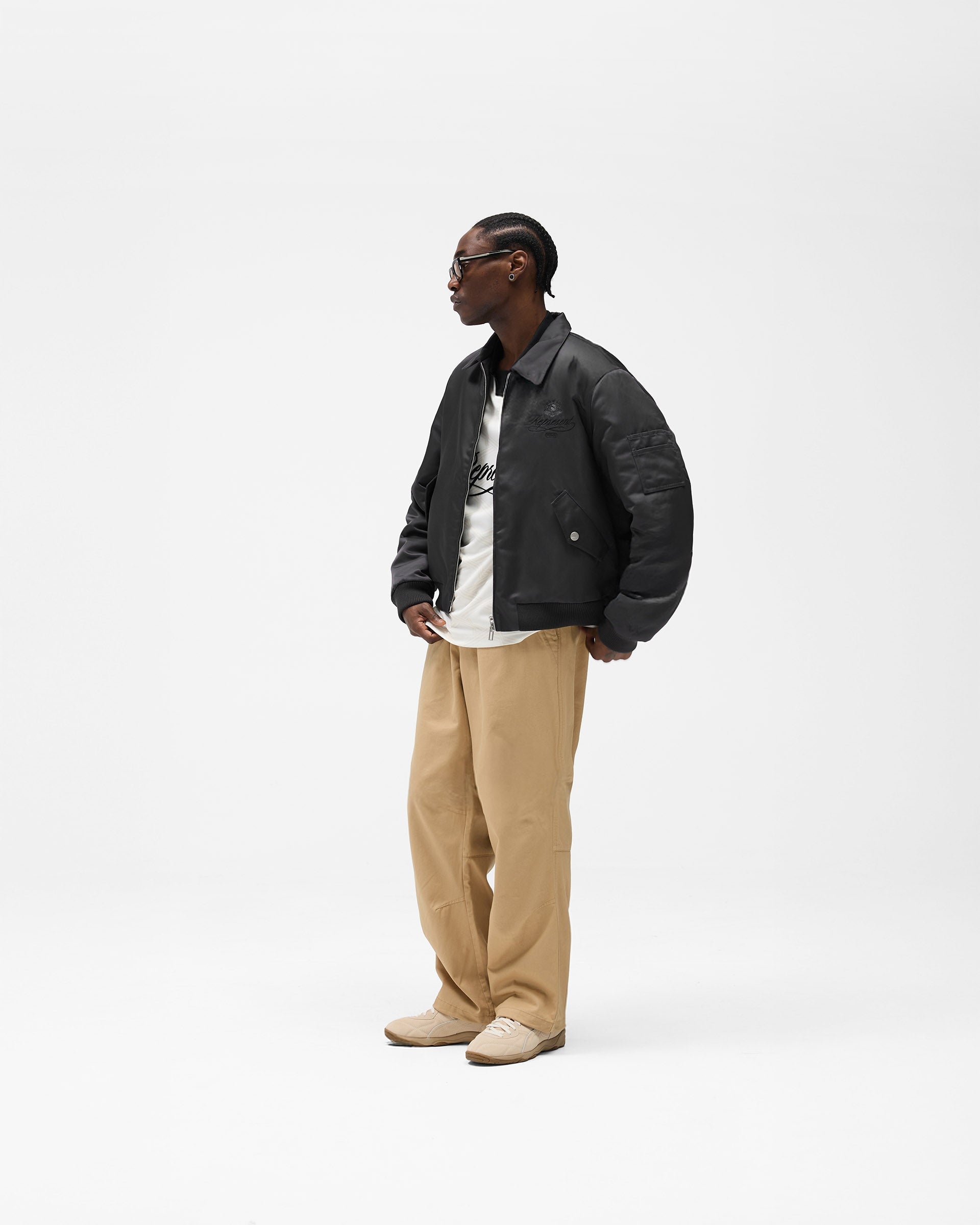 Represent X Puma Bomber - Dark Grey