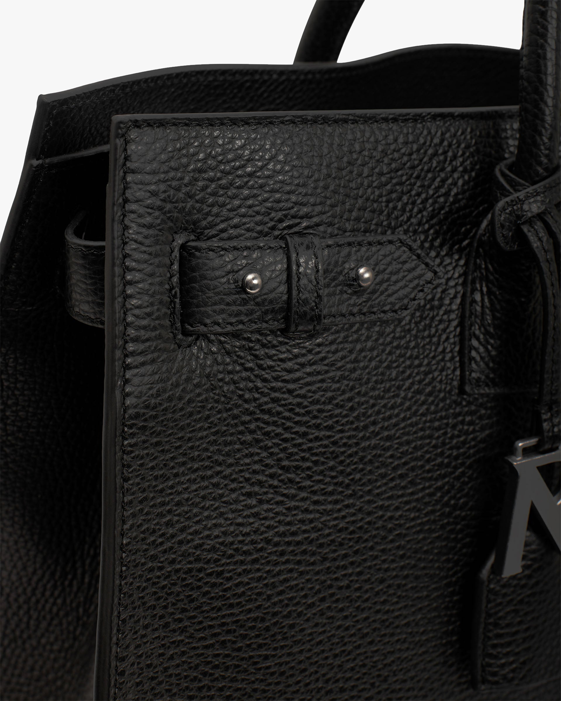 HTN XL Leather Bag - Black