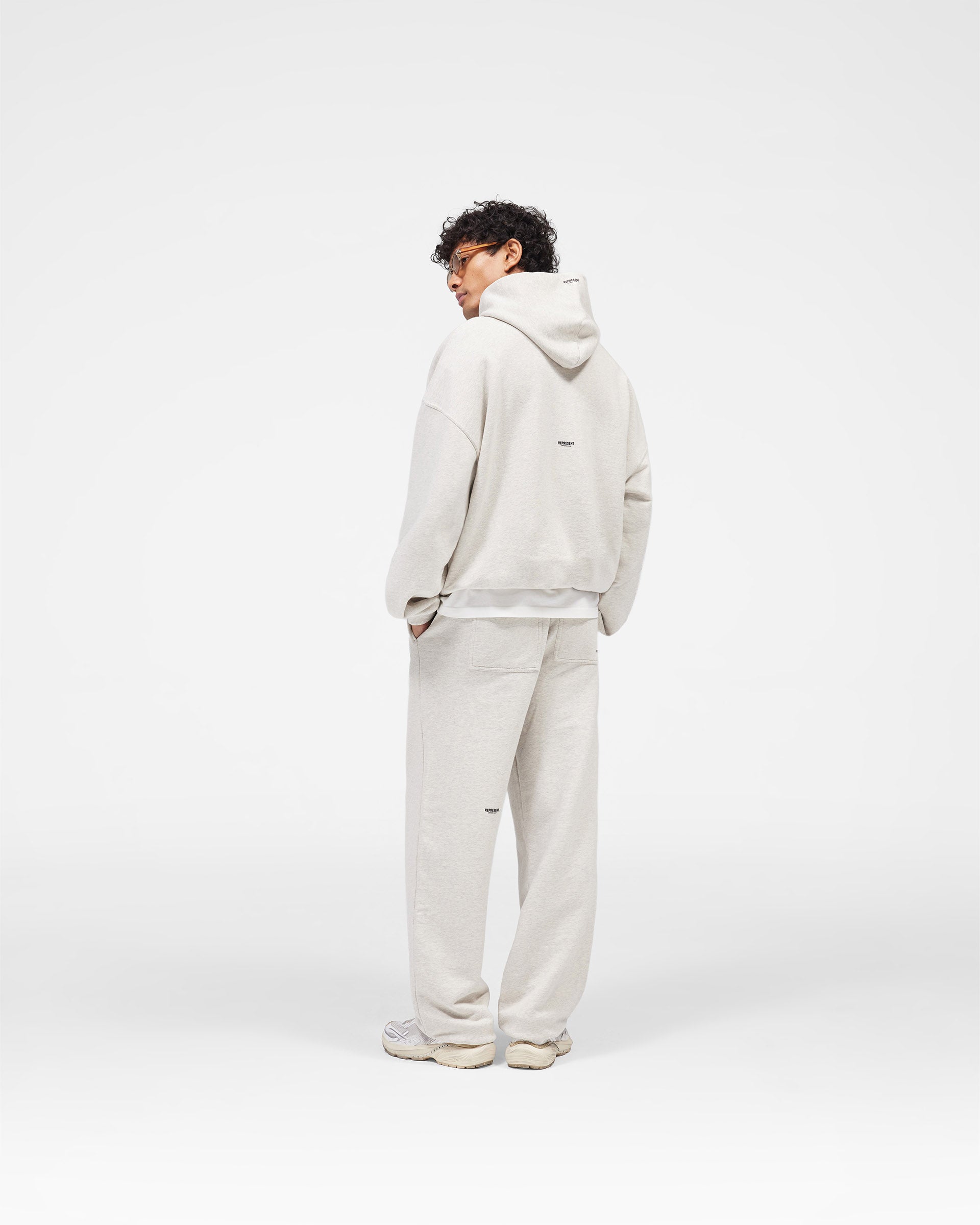 Micro Owners Club Hoodie - Cream Marl