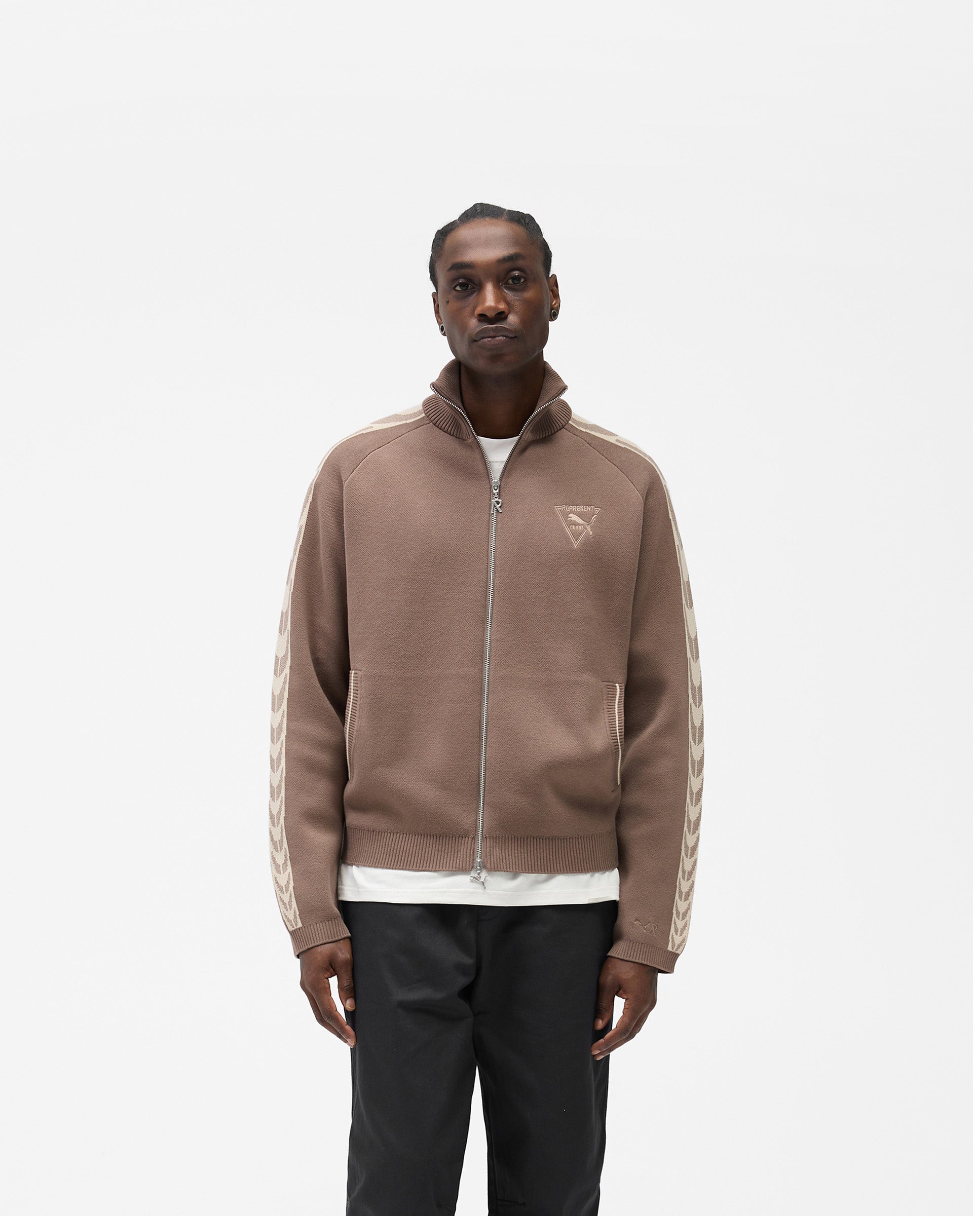 Represent X Puma T7 Knit Jacket - Pine Bark