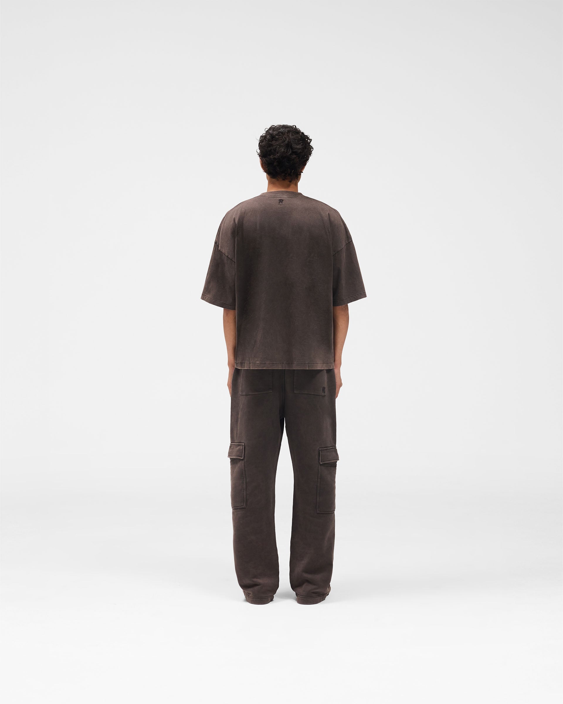 Initial Boxy T-Shirt - Coffee